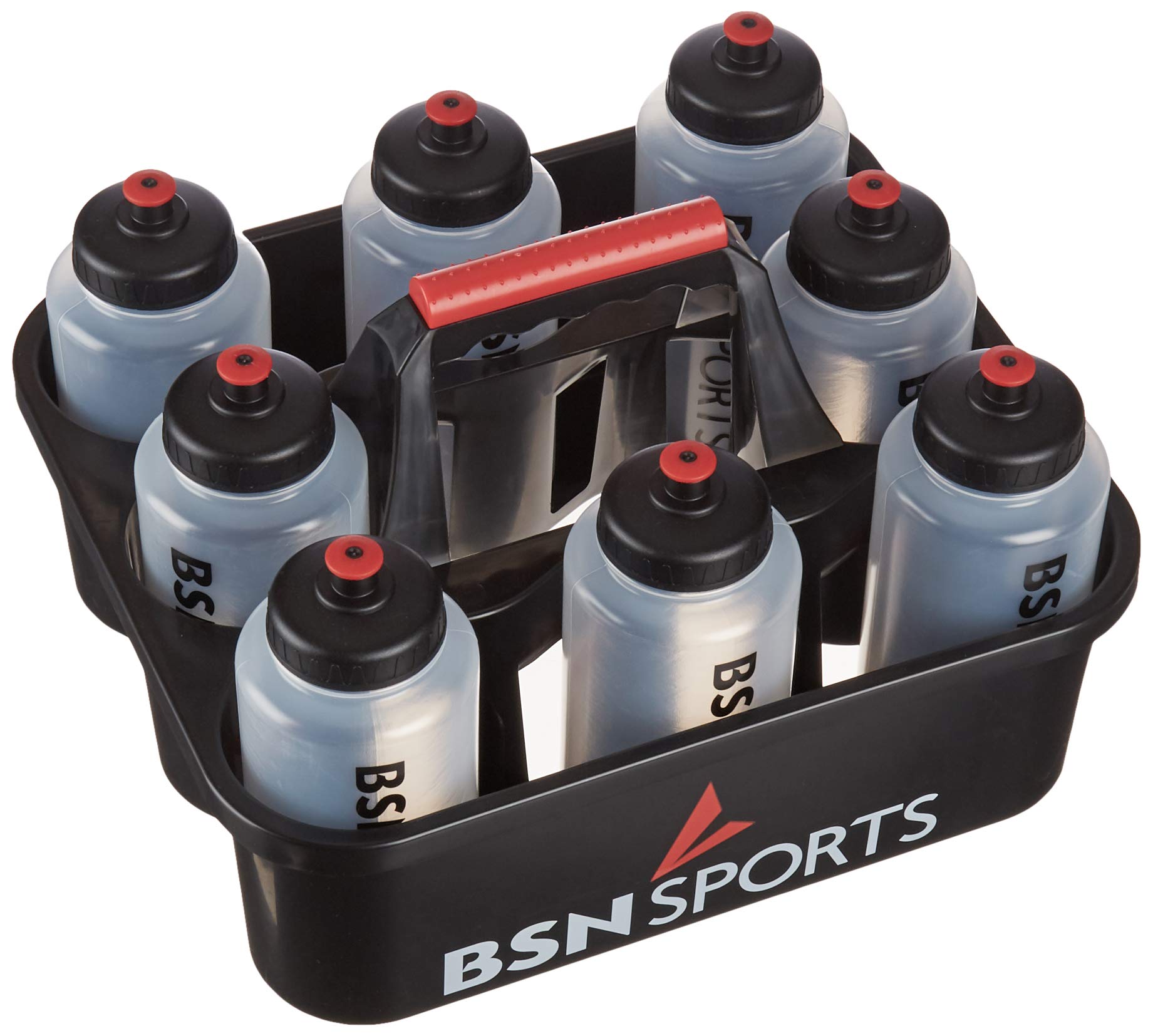 BSN Bottle Carrier for 8 Qt Bottles, Black, Model 1379309, Durable Polyvinyl Chloride