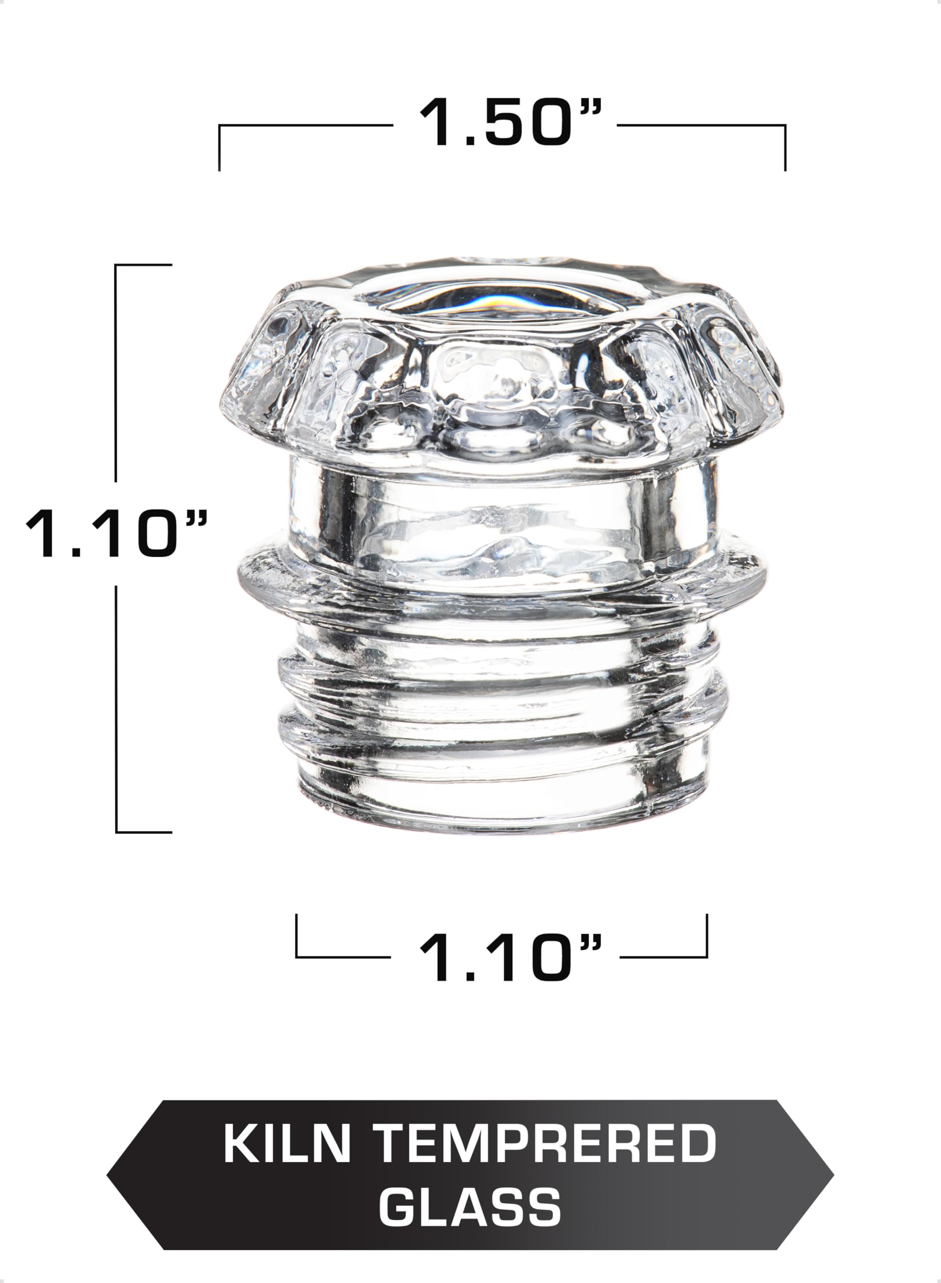 Coletti Coffee Percolator Glass Top Replacement - (Pack Of 2)