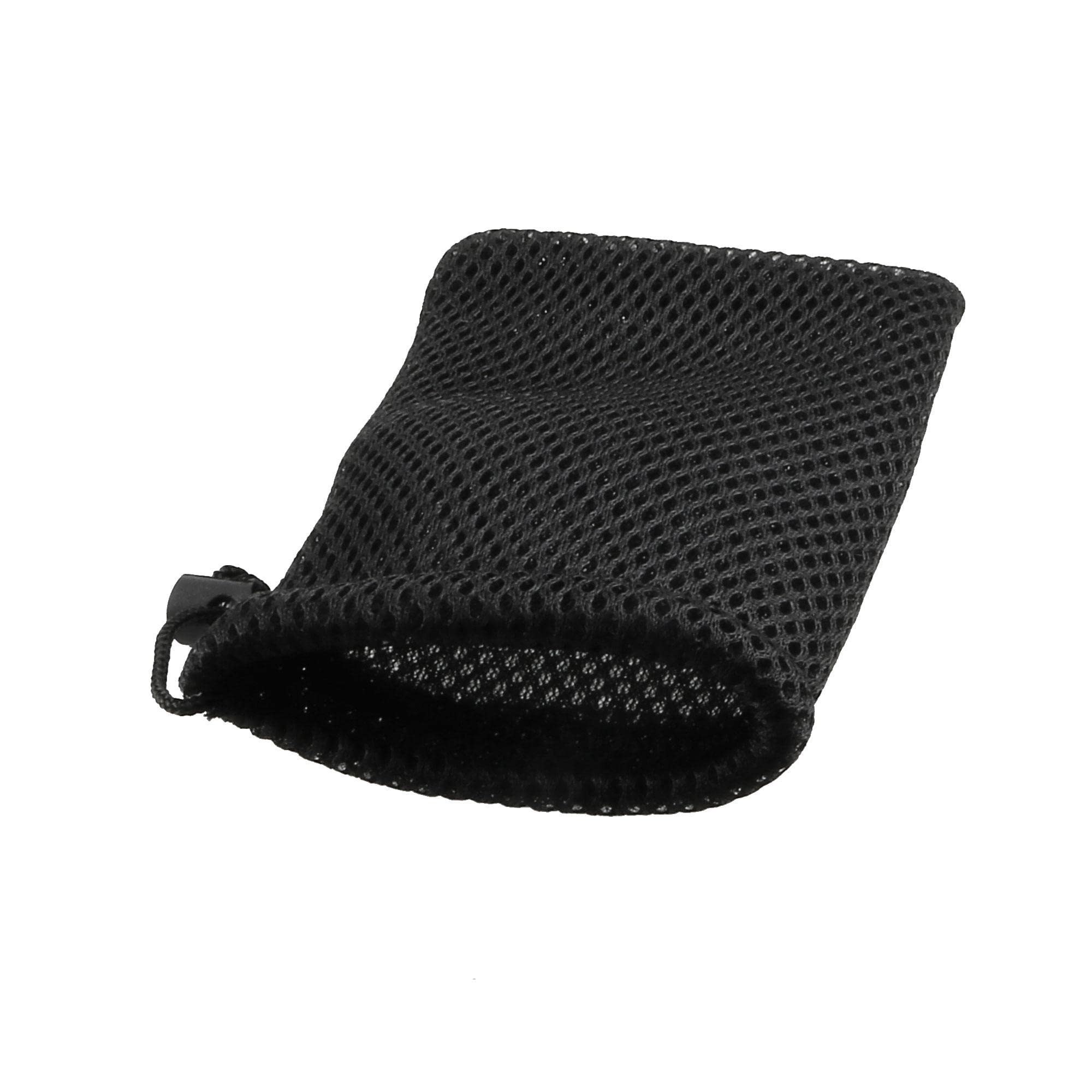 uxcell Nylon Mesh Drawstring Bag  5 x 3.5 Inch Small Storage Pouch String Bags for Mini Stuff MP3 Charger Earphone Key  3pcs Travel Kit Organizer for Lipstick Cosmetic Jewelry  Black