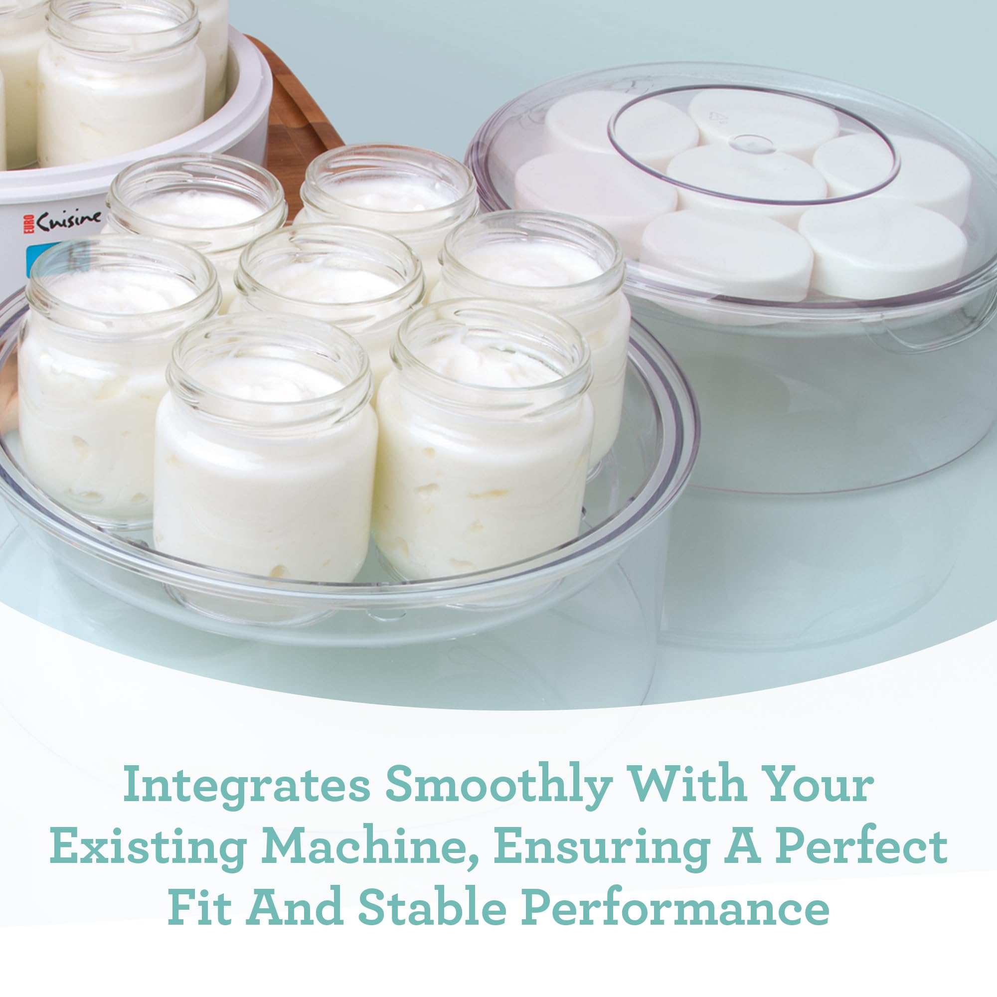 Euro Cuisine GY4 Yogurt Maker Expansion Tray  Additional Tier for Yogurt Maker Machines  BPA-Free  Dishwasher Safe  Compatible with YM80  YM100  YM650