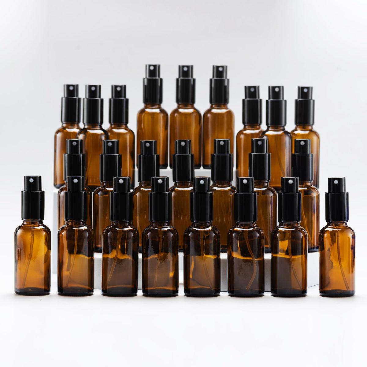 Yizhao Amber Glass Spray Bottles 1Oz, With Small Fine Mist Spray, Metal Cap, Refillable For Essential Oil,Travel,Cleaning,Perfum