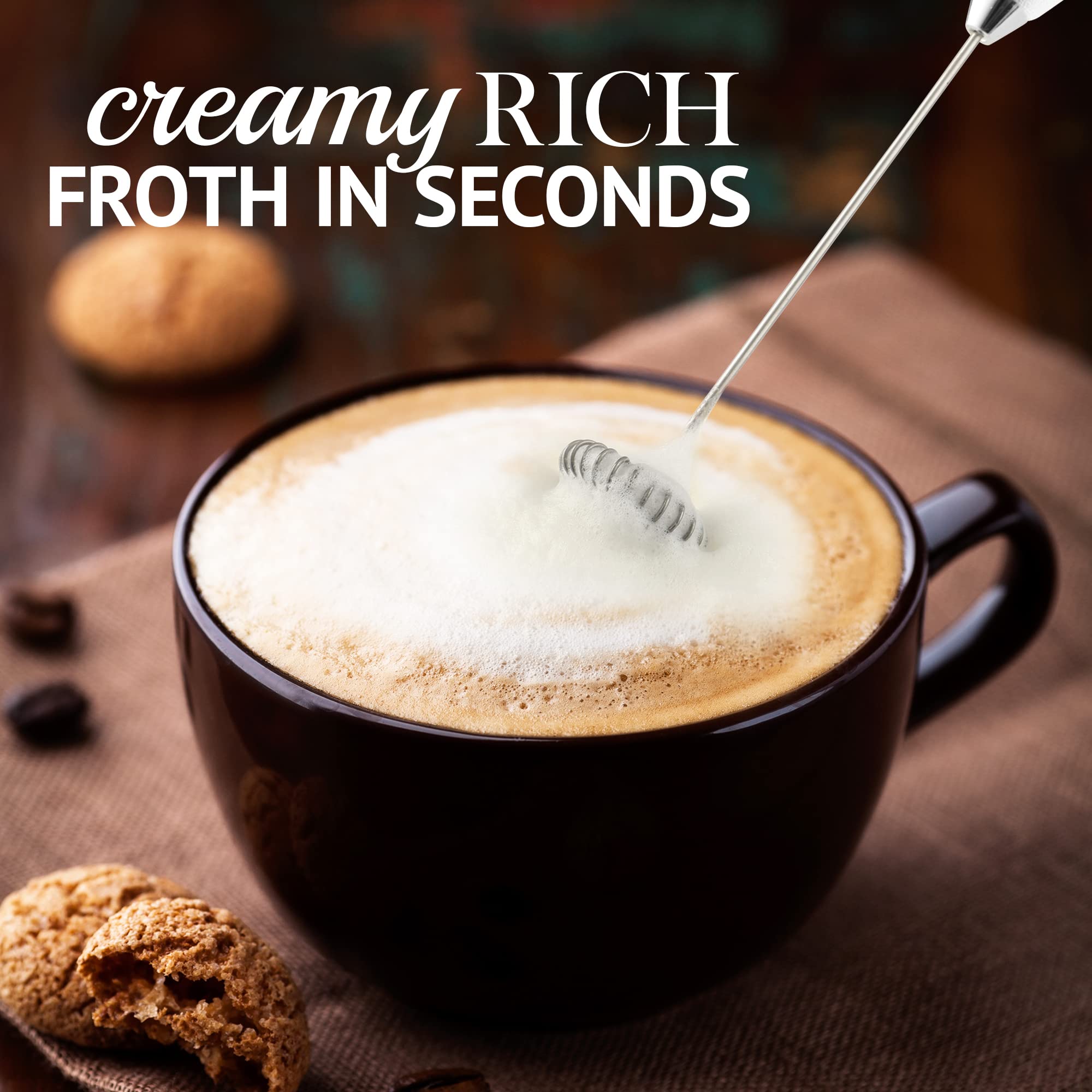 Milk Boss Matcha Whisk - Handheld Electric Stirrer - Matcha Frother Wand & Drink Mixer - Electric Whisk For Matcha Tea & Green T