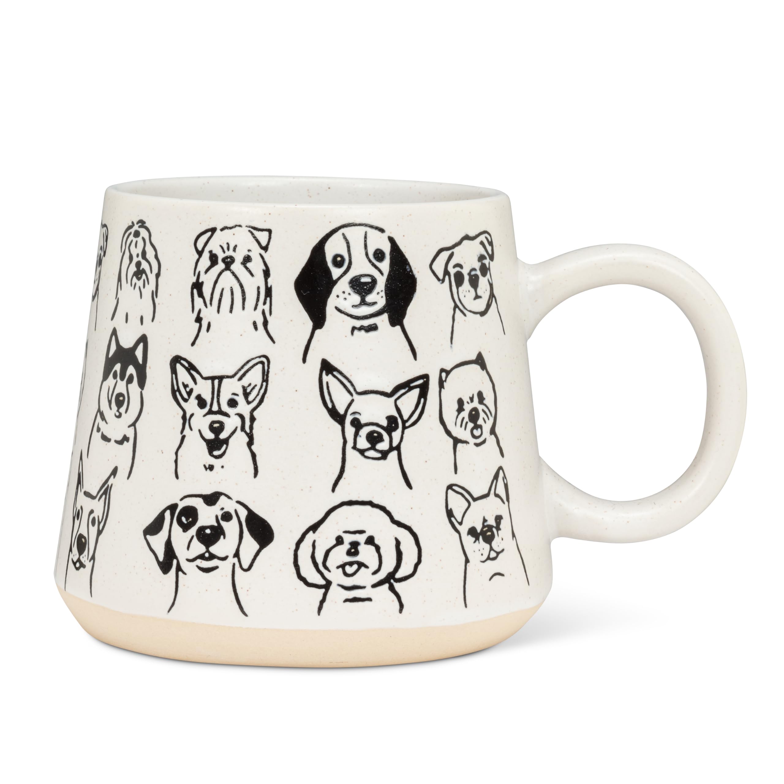 Abbott Collection Oversized Mug with Dog Drawings