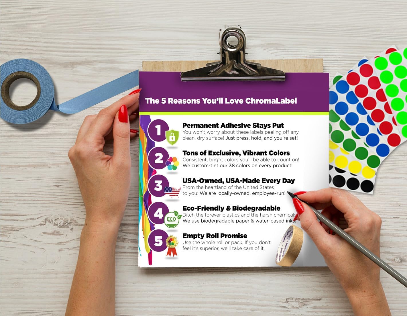 Chromalabel 025 Inch Round Label Permanent Color Code Dot Stickers, 1000 Labels Per Roll, Goldenrod