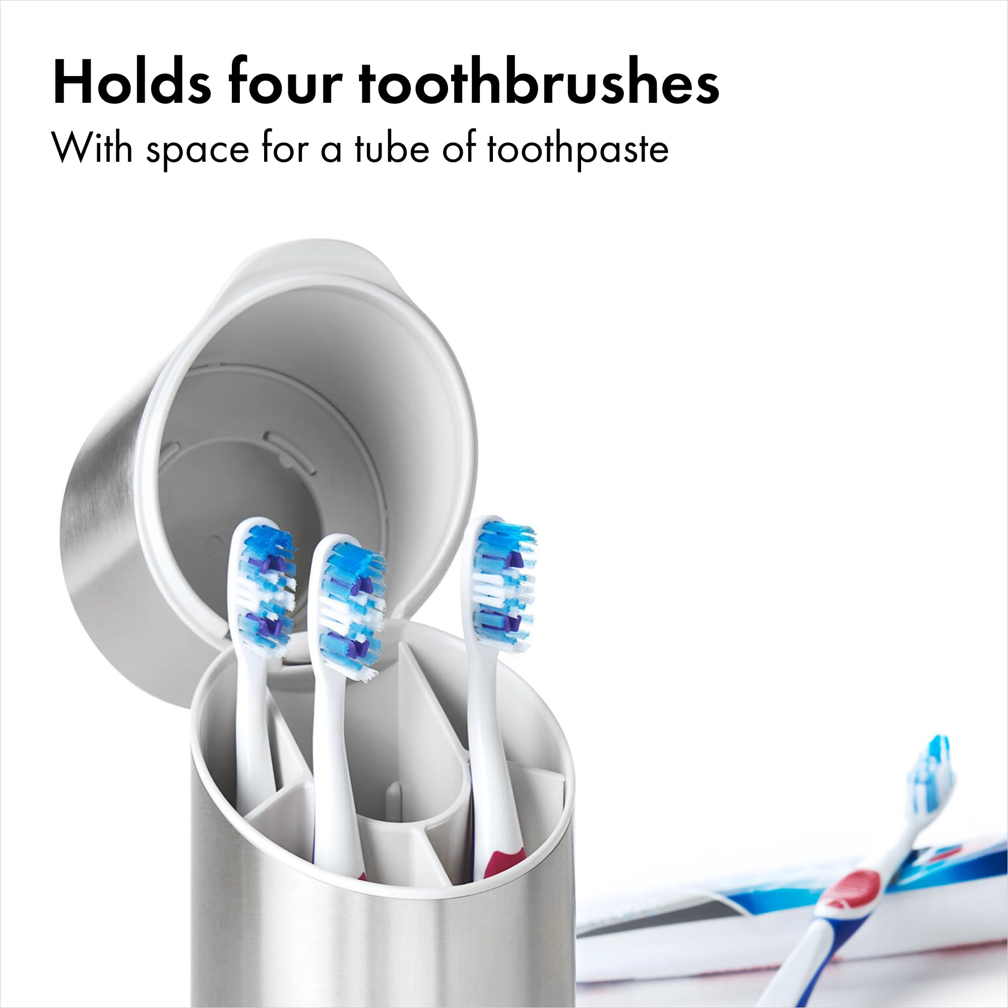 OXO Good Grips Stainless Steel Toothbrush Organizer 9.75 Inch
