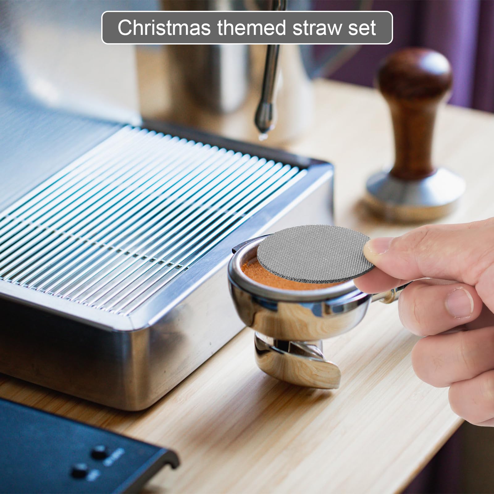 2Pcs 49Mm Espresso Screen Filter, 316 Stainless Steel Espresso Puck Screen 150M Reusable Espresso Portafilter Puck Screen Sturdy