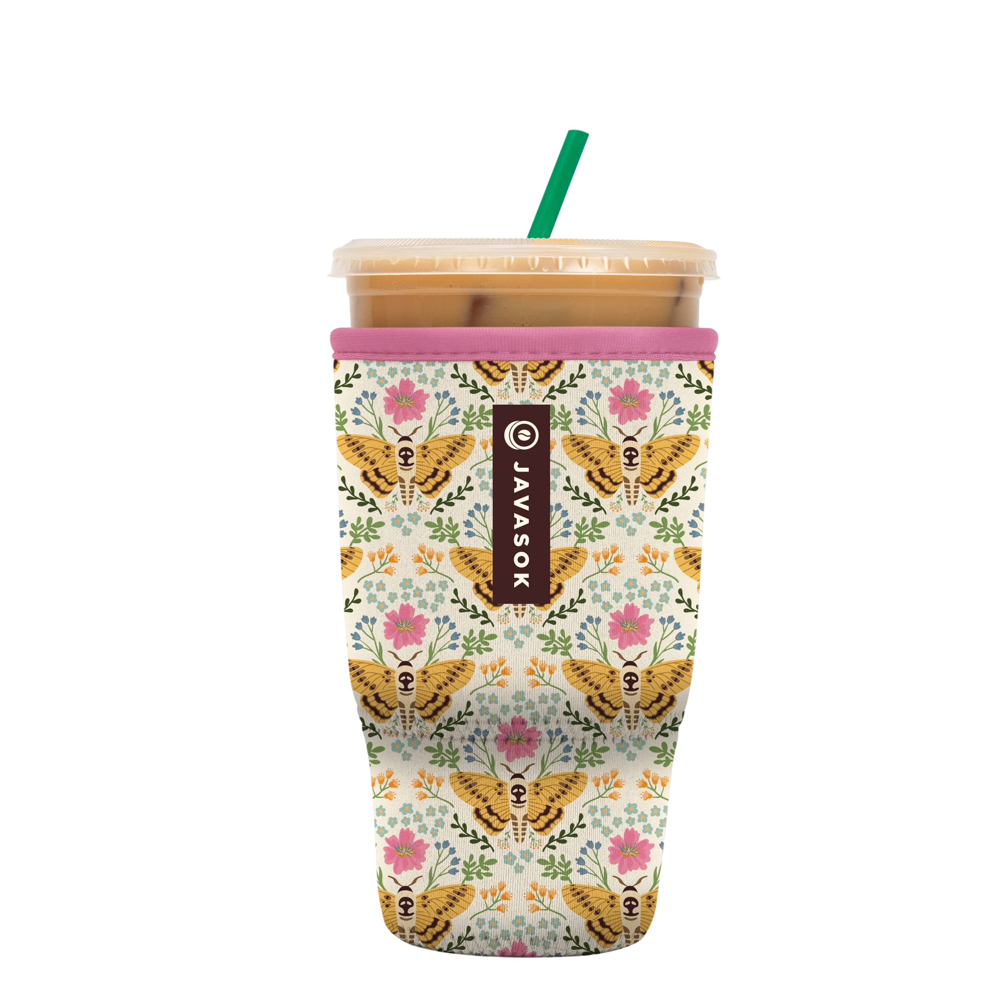 Sok It Java Sok Iced Coffee & Cold Soda Insulated Neoprene Cup Sleeve (Metamorphosis, Large: 30-32Oz)