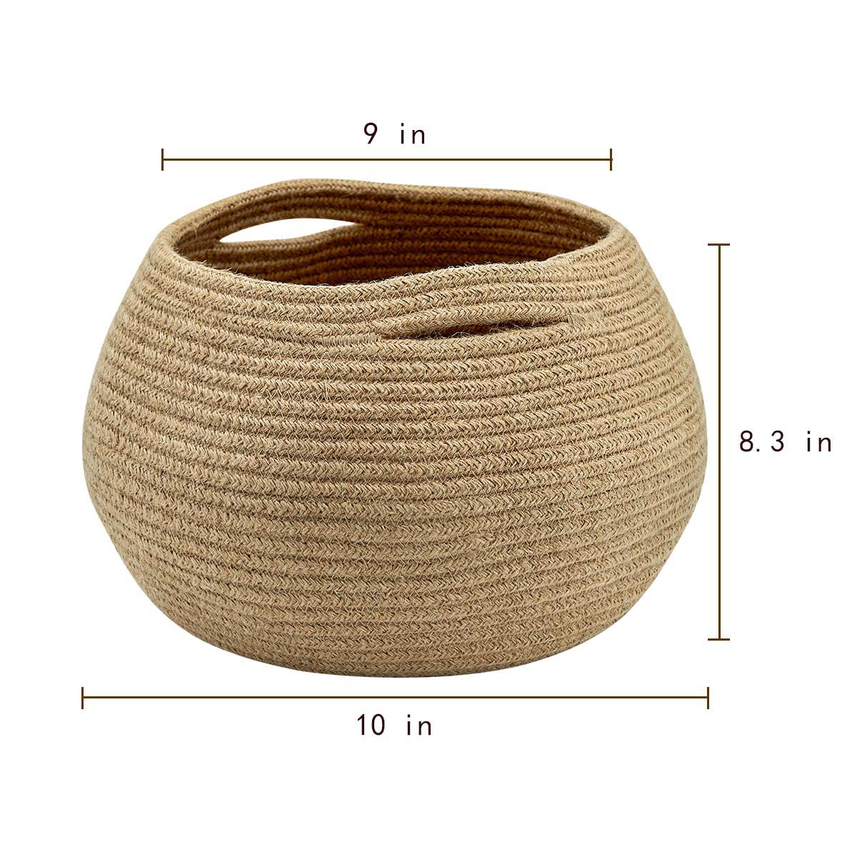 Goodpick Storage Basket, Wicker Basket For Living Room, Woven Basket For Toys Towel, Bedroom Small Round Basket For Children Cor