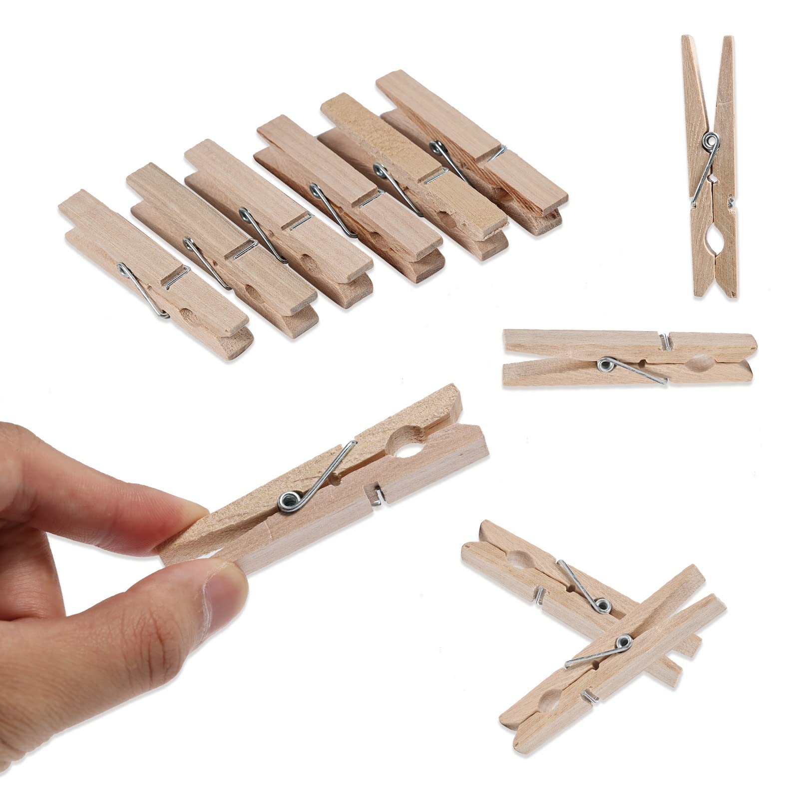 (Pack Of 50) Wooden Clothespins About 2-7/8'' Long