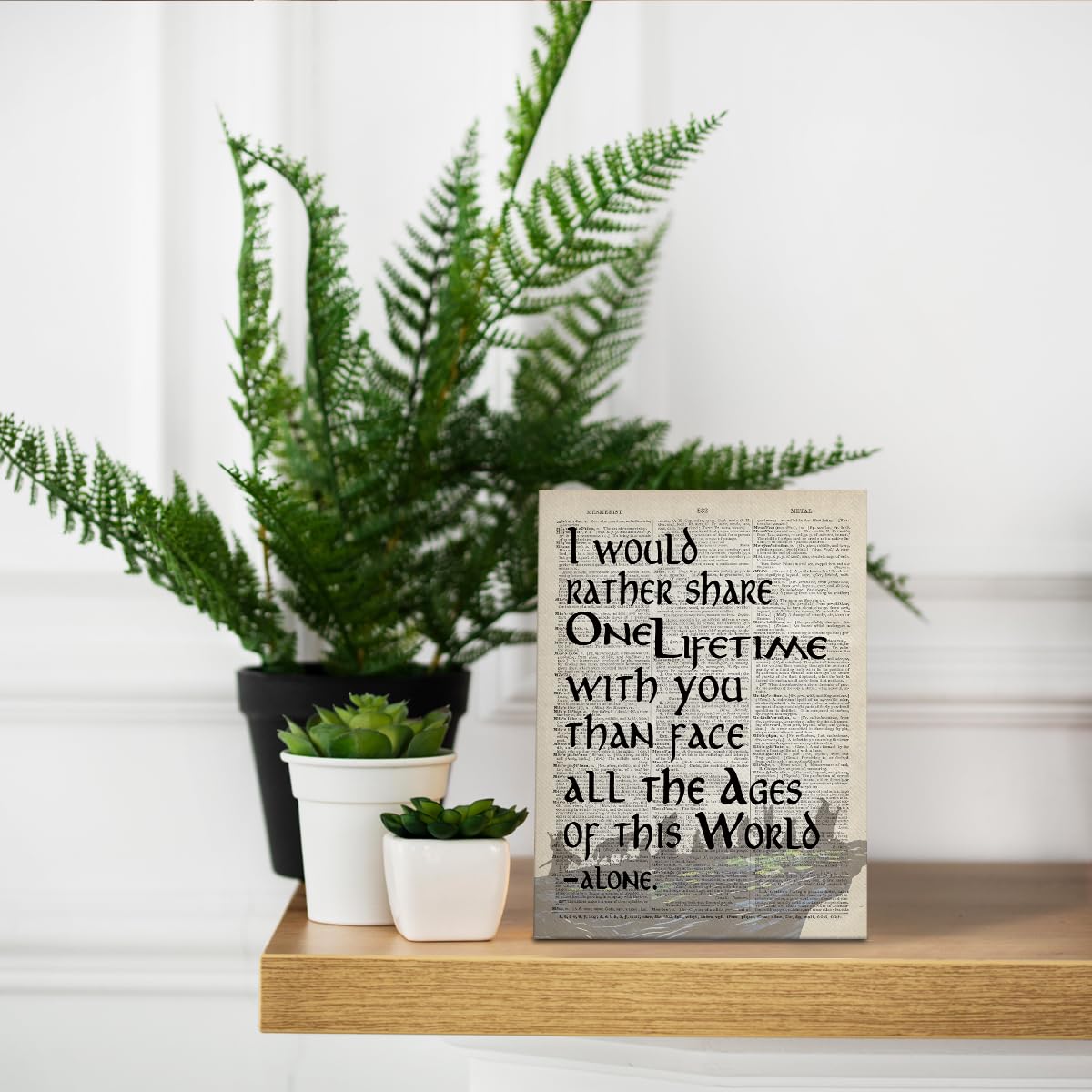 Lotr Gifts, Framed Lotr Poster, Gift For Lotr Decor, I Would Rather Share One Lifetime - Arwen, Lotr Merch, Lotr Birthday Decor,