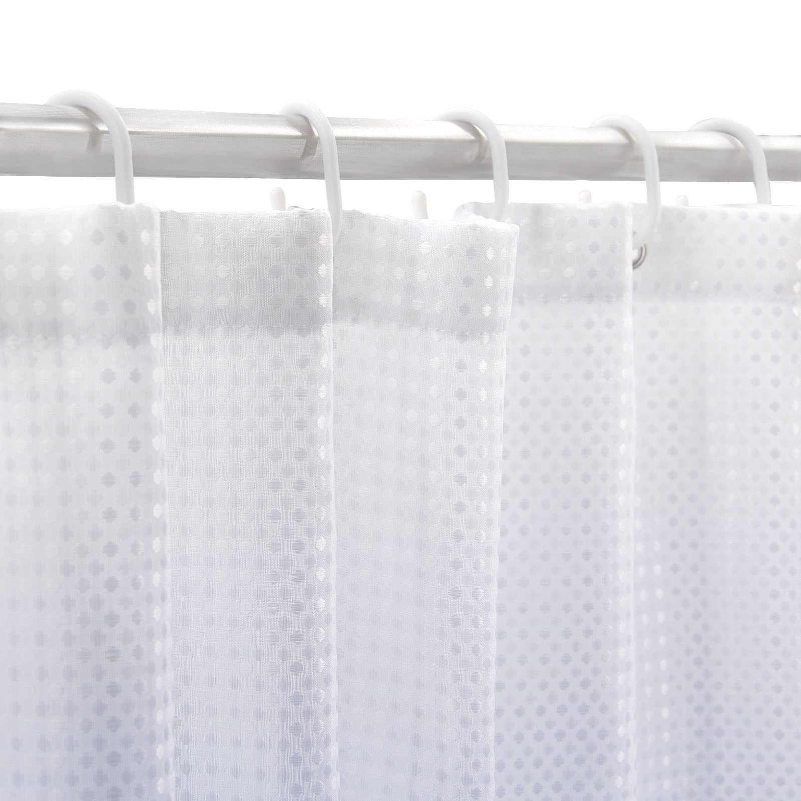 BBiggood Navy Blue Shower Curtain  Waffle Weave Ombre Shower Curtain Set with Hook of Bathroom  Modern Gradient Fabric Bathroom Curtains Shower Set  Water Repellent Hotel Style Decor  72''x72''