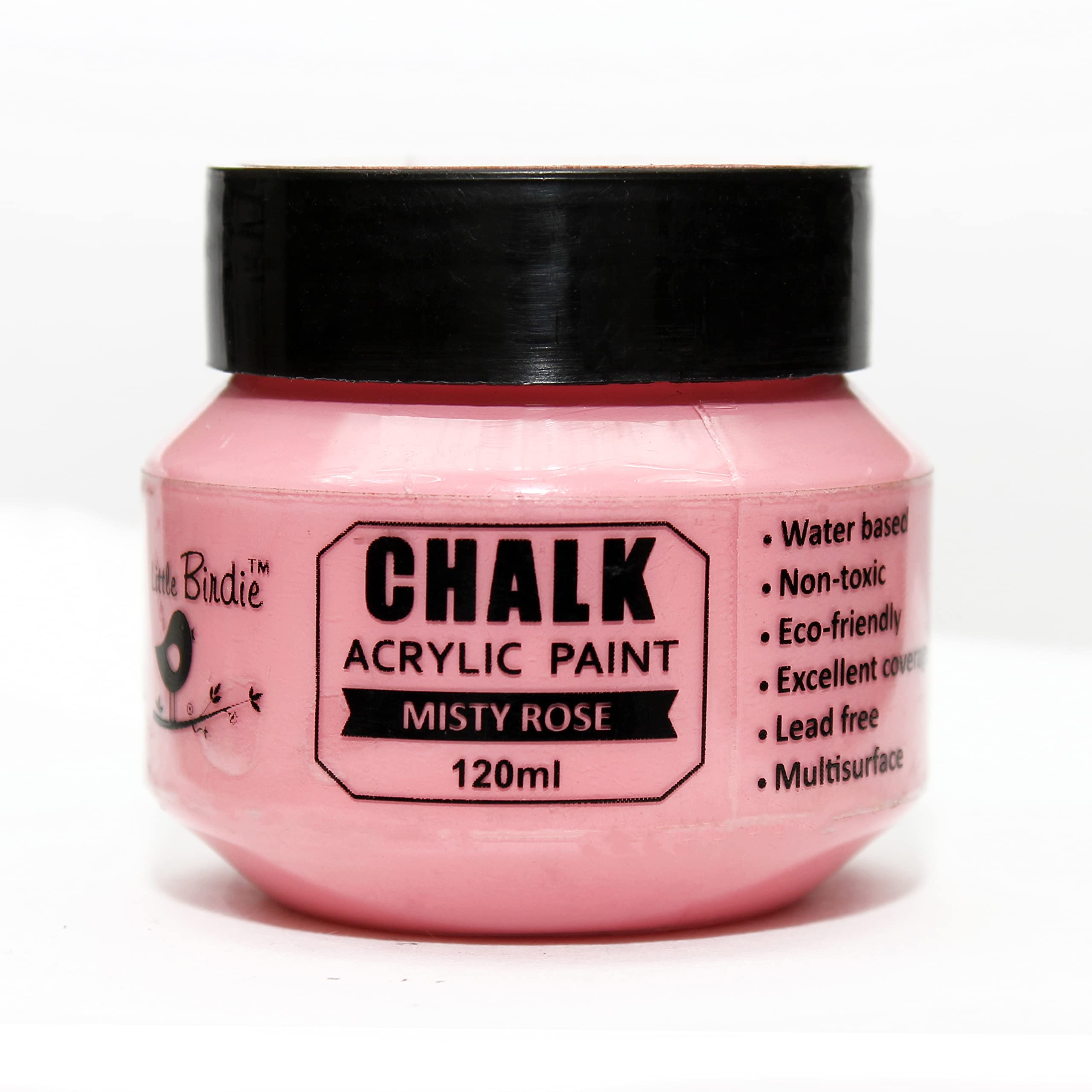 Little Birdie Itsy Bitsy - Home Decor Chalk Acrylic Paint 120Ml - Misty Rose