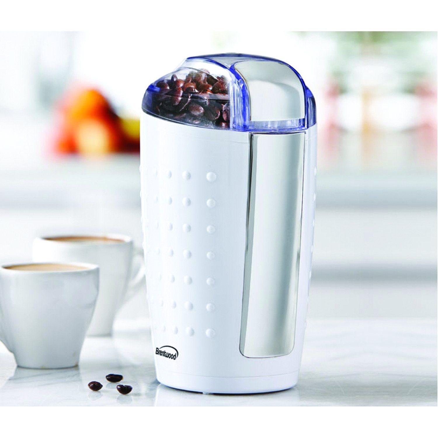 Brentwood Coffee And Spice Grinder, 4 Oz, White