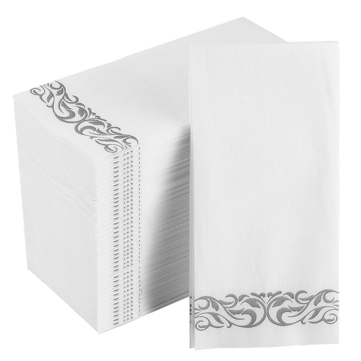 [100 Pack] Disposable Bathroom Napkins, Single-Use Guest Towels, Soft And Absorbent Linen-Feel Paper Hand Towels For Kitchen, Pa