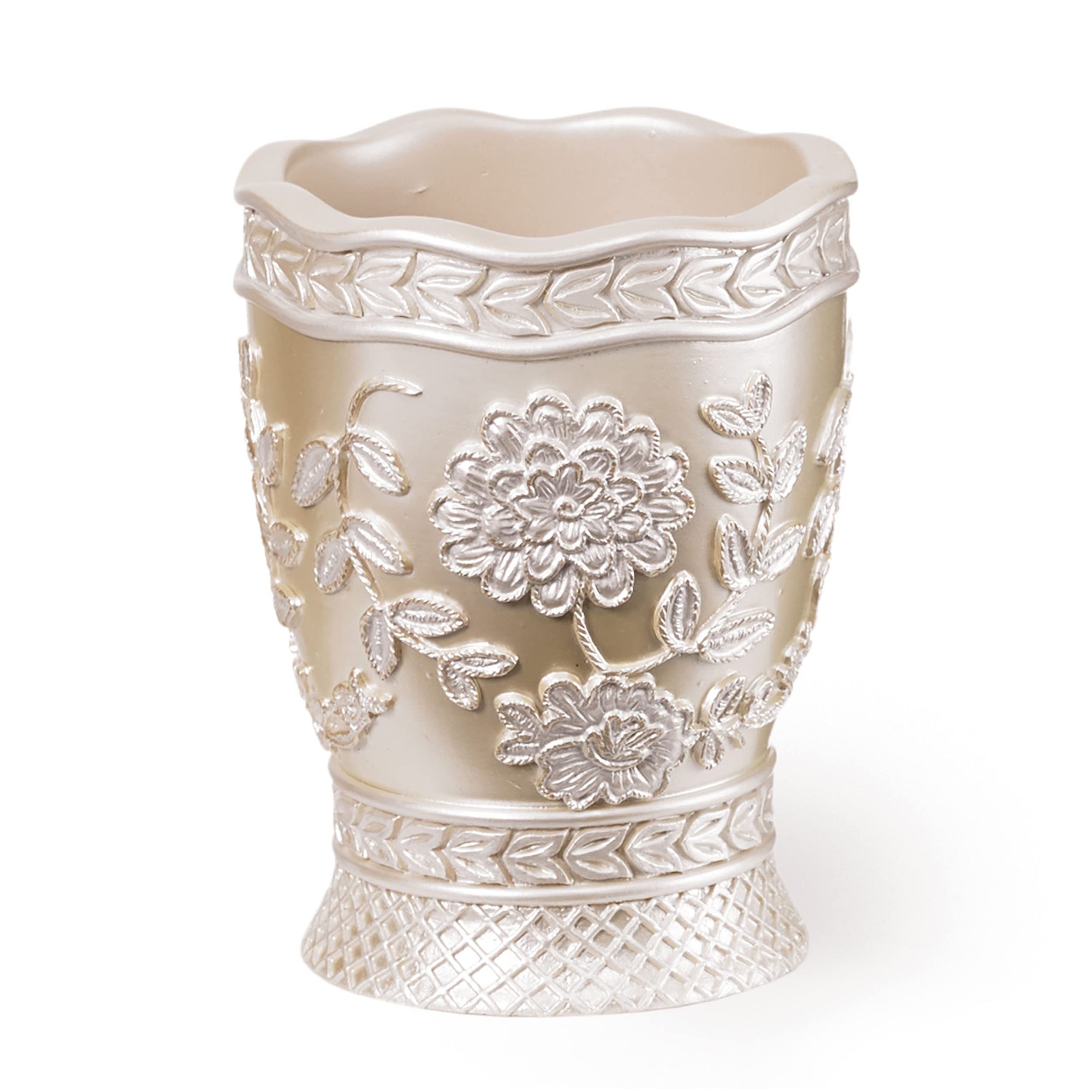 Popular Bath 942705 Rose Vine, Tumbler, Beige-Taupe