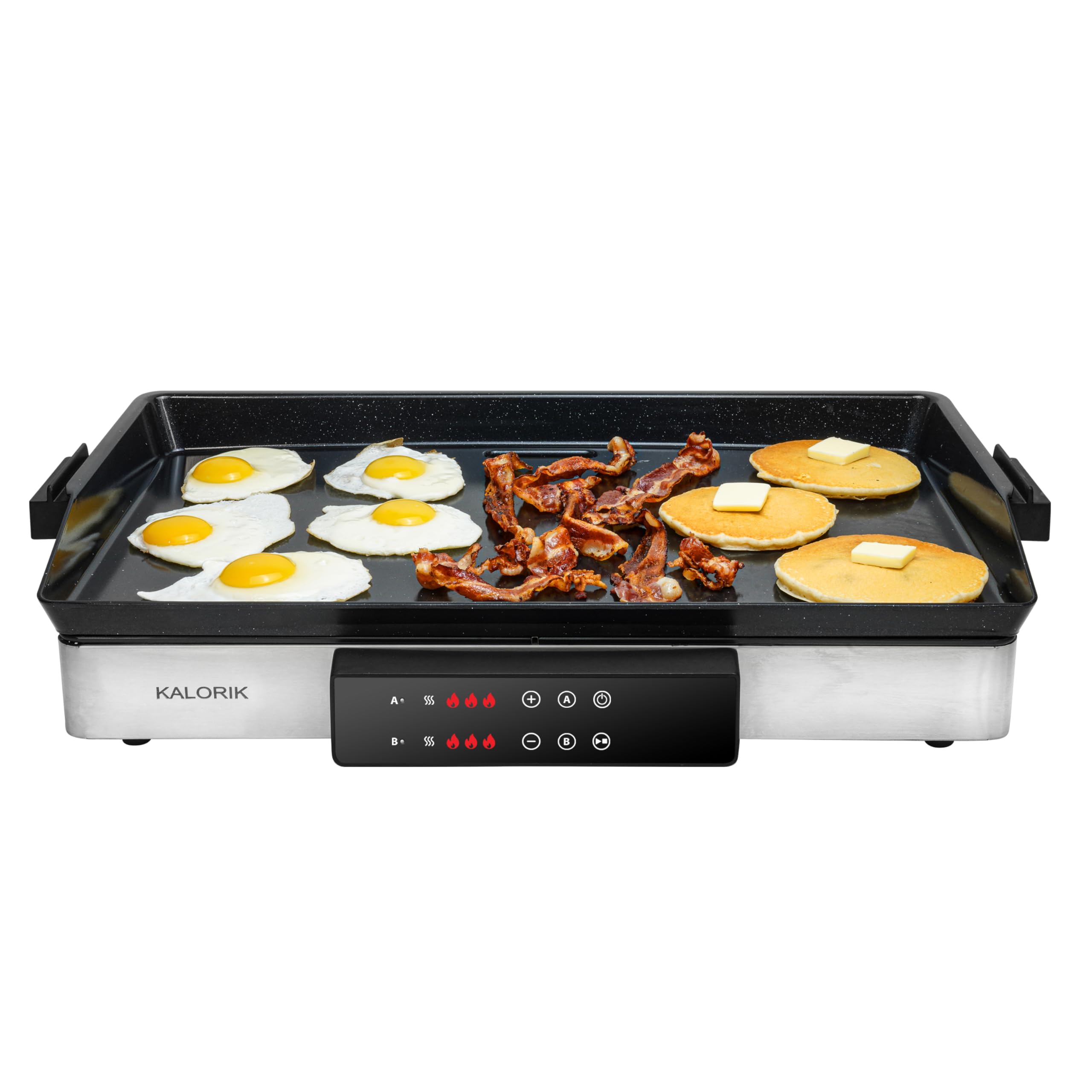 Kalorik Electric Griddle & Double Burner Cooktop MAXX Series 2-in-1 Cooker 22-Inch Cooking Surface 500F Max Temperature Teppanya