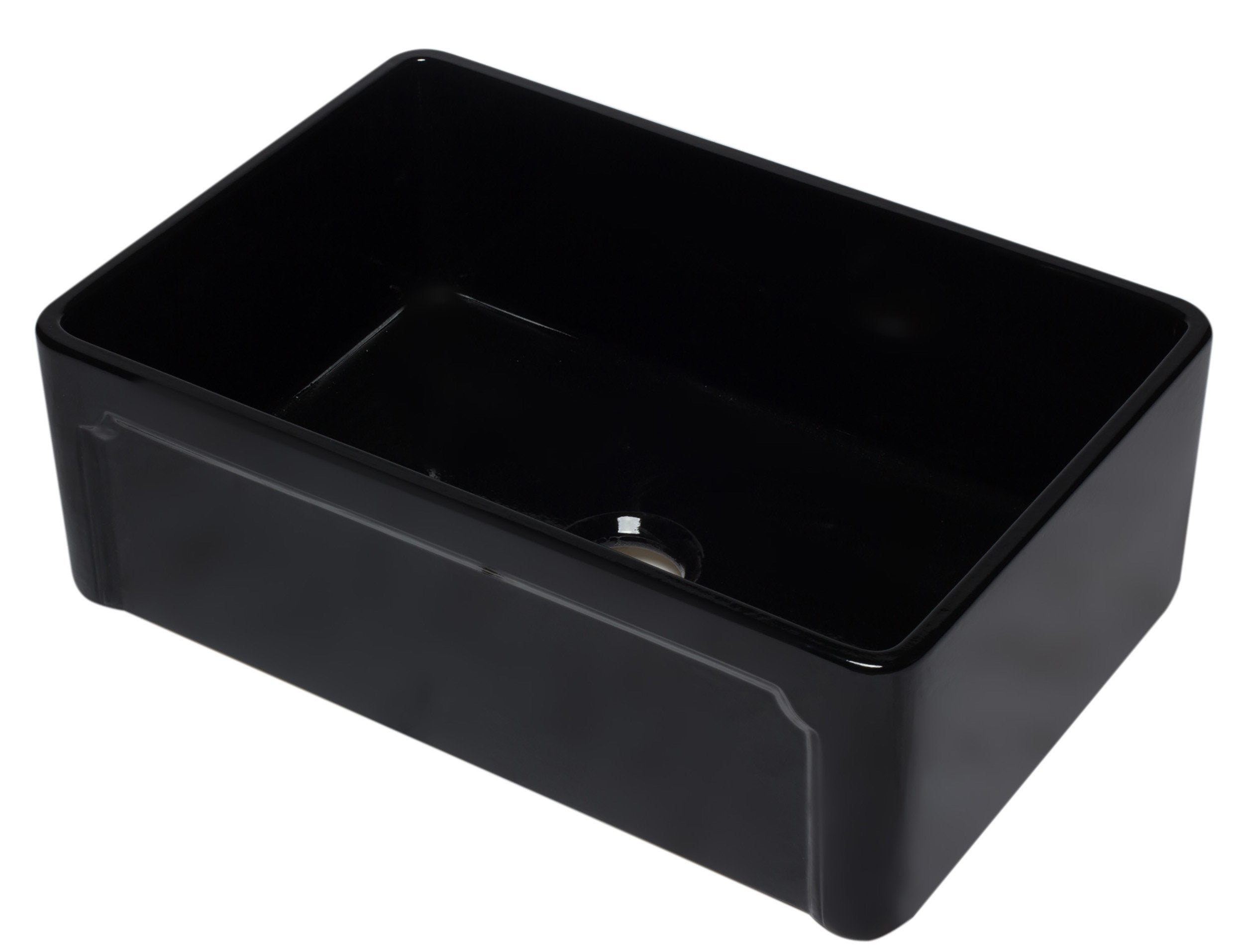 Alfi Brand Ab5006-Pss Ab3020Sb-Bg Kitchen Sink, Black Gloss