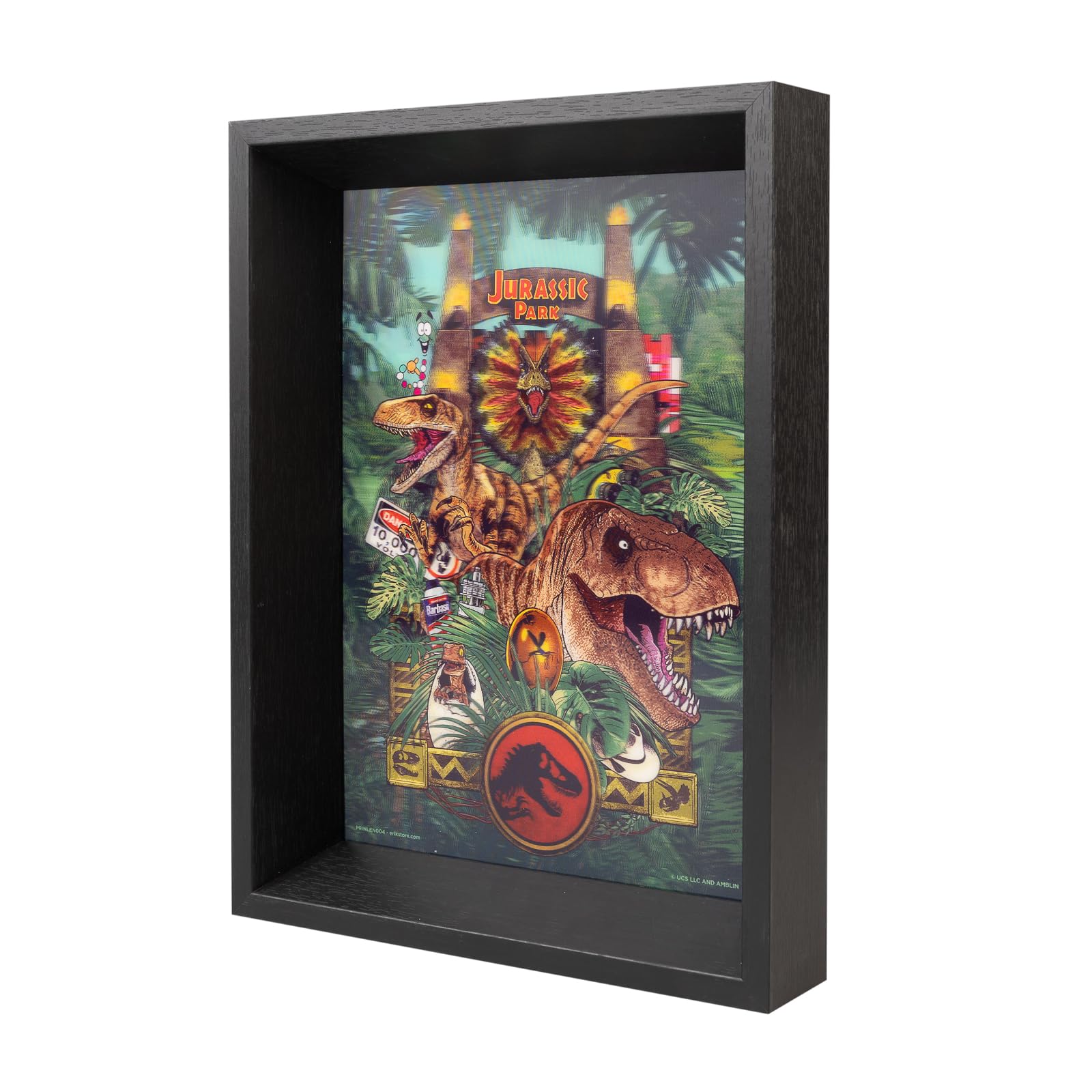 Grupo Erik Jurassic Park Framed Lenticular Print | Framed Wall Art, Prints For Walls Framed, Framed Wall Art For Living Room, Wa