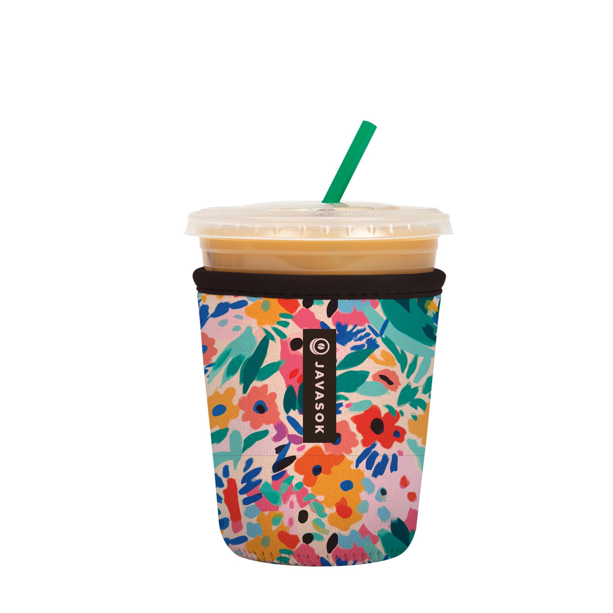 Sok It Java Sok Iced Coffee & Cold Soda Insulated Neoprene Cup Sleeve (Haunted Hustle, Large: 30-32oz)