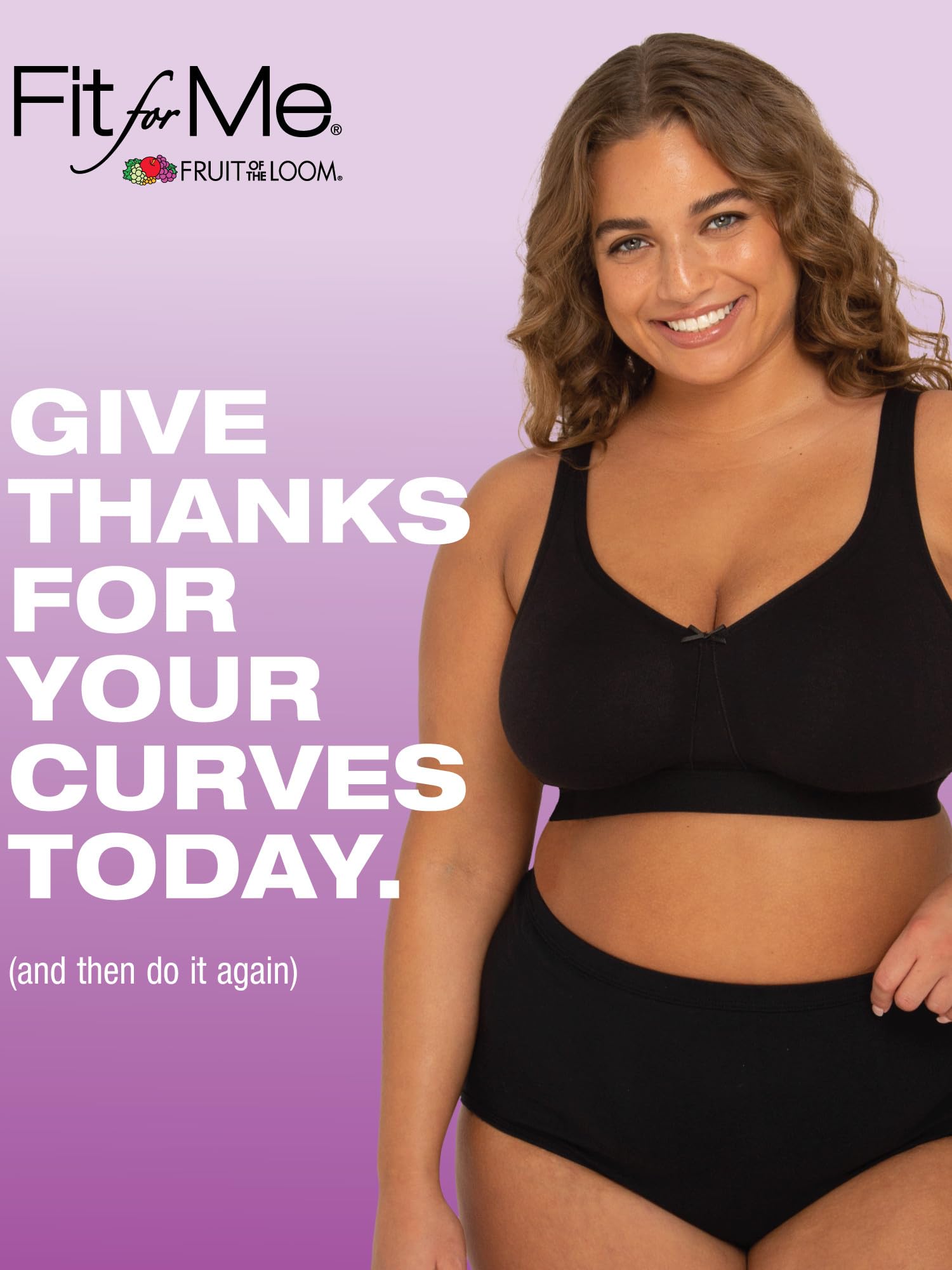 Fruit Of The Loom Womens Plus Size Wireless Cotton Full Coverage Bra, Sand, 40D Us