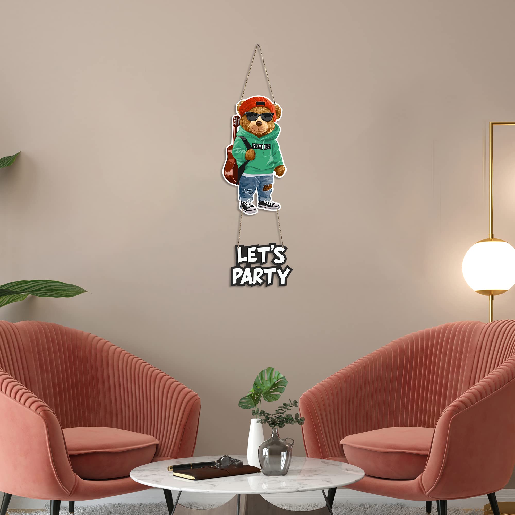 Artvibes Wall Hanging with Quotes for Homedecore|Livingroom|Bedroom(WH_5719N)( Multi 19)