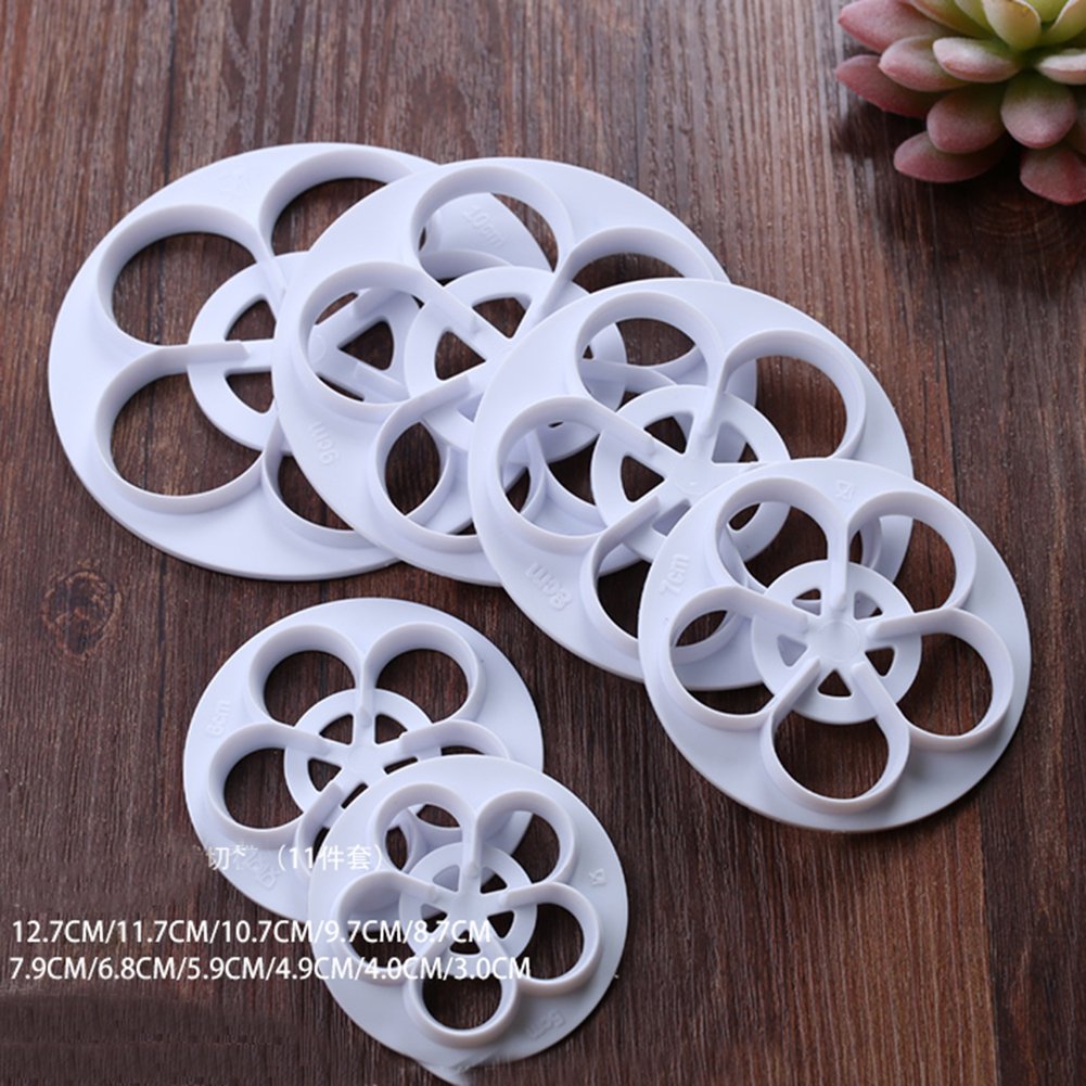Kalaien Rose Flower Cutters Set Gumpaste Flowers Modelling Tools For Cake Decorating Cookie Mold Sugarcraft Plunger Cutter Mold