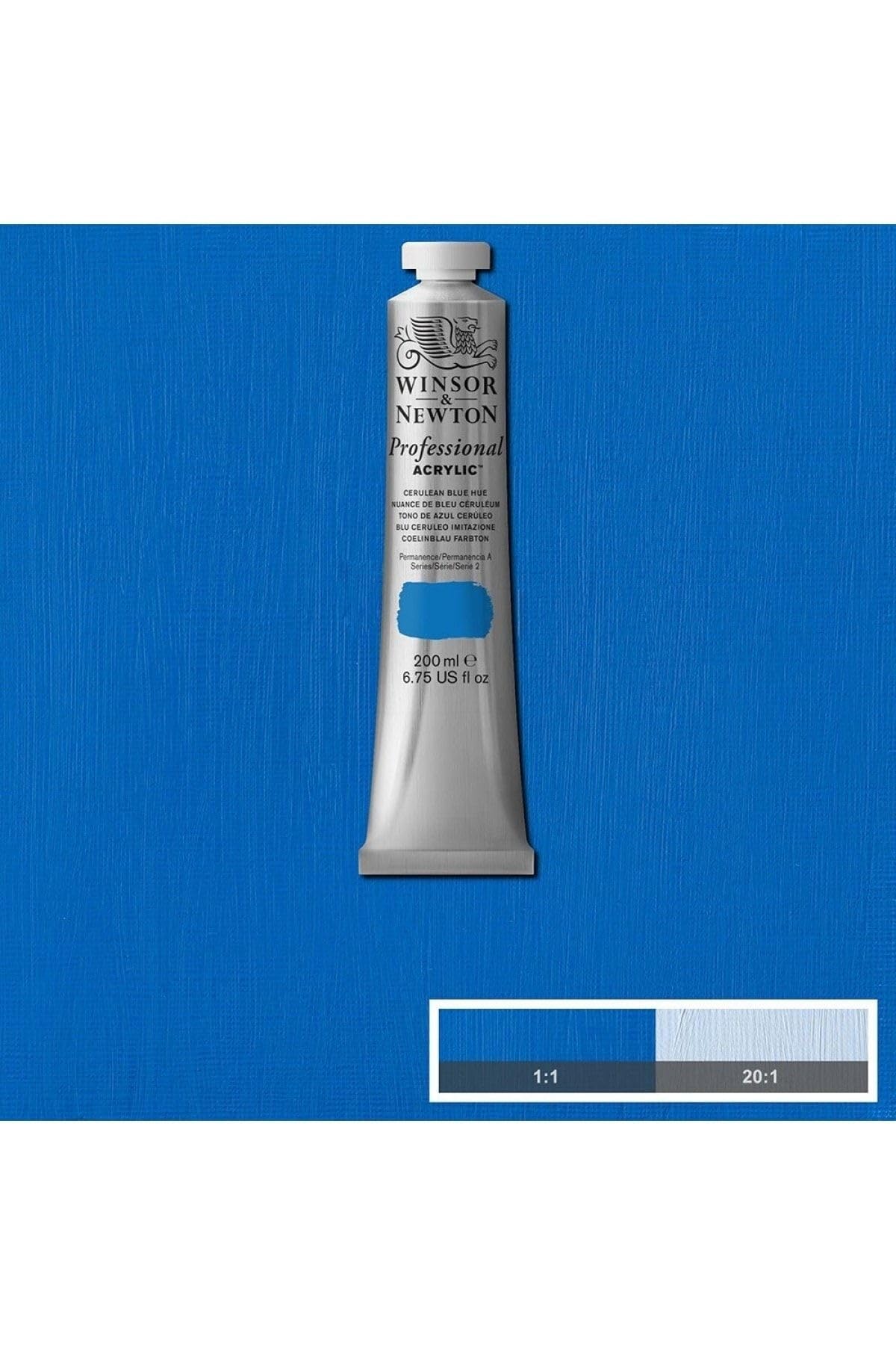 Winsor  Newton Professional Acrylic Color, 200Ml (675Oz) Tube, Cerulean Blue Hue