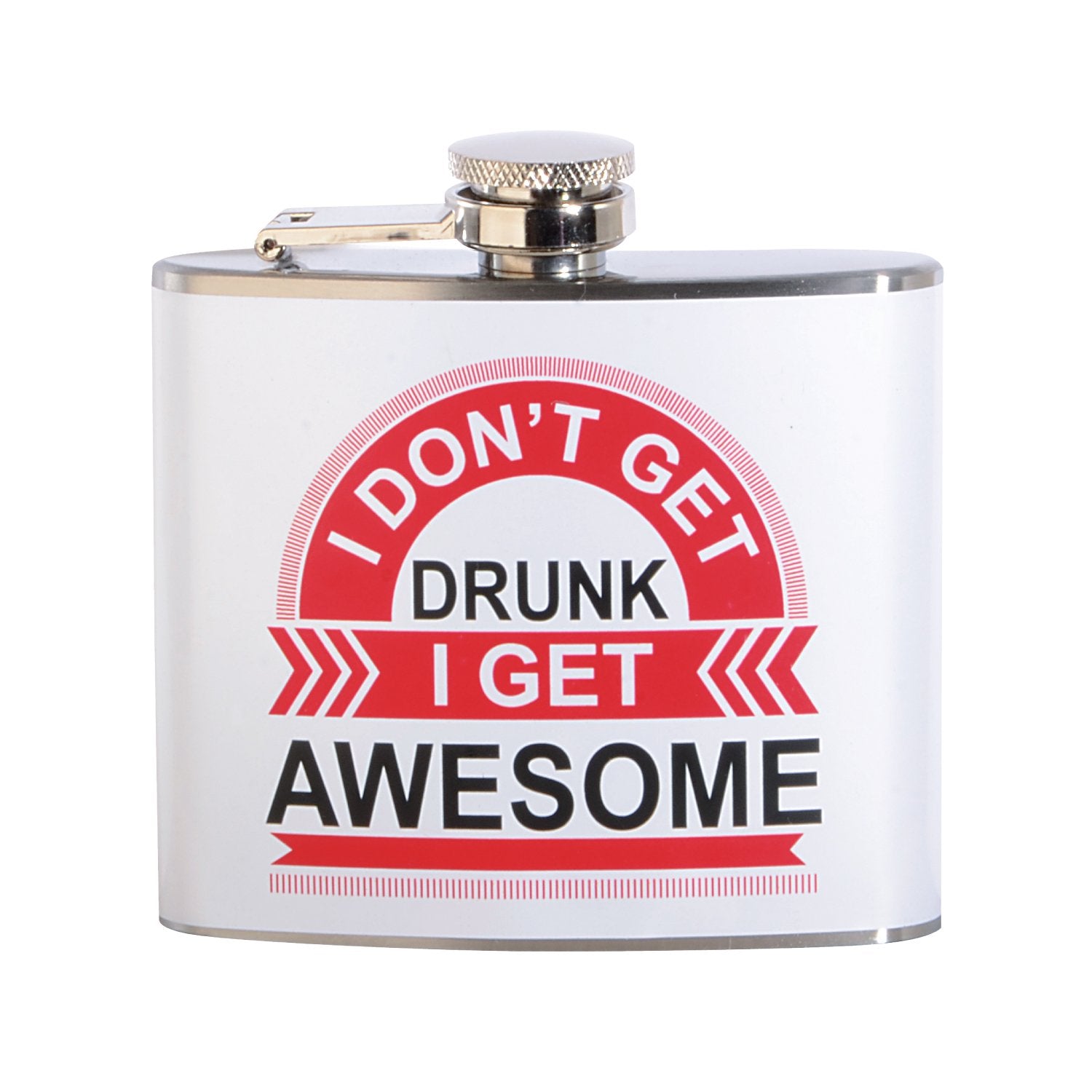I Don'T Get Drunk I Get Awesome 5 Oz. Stainless Steel Flask