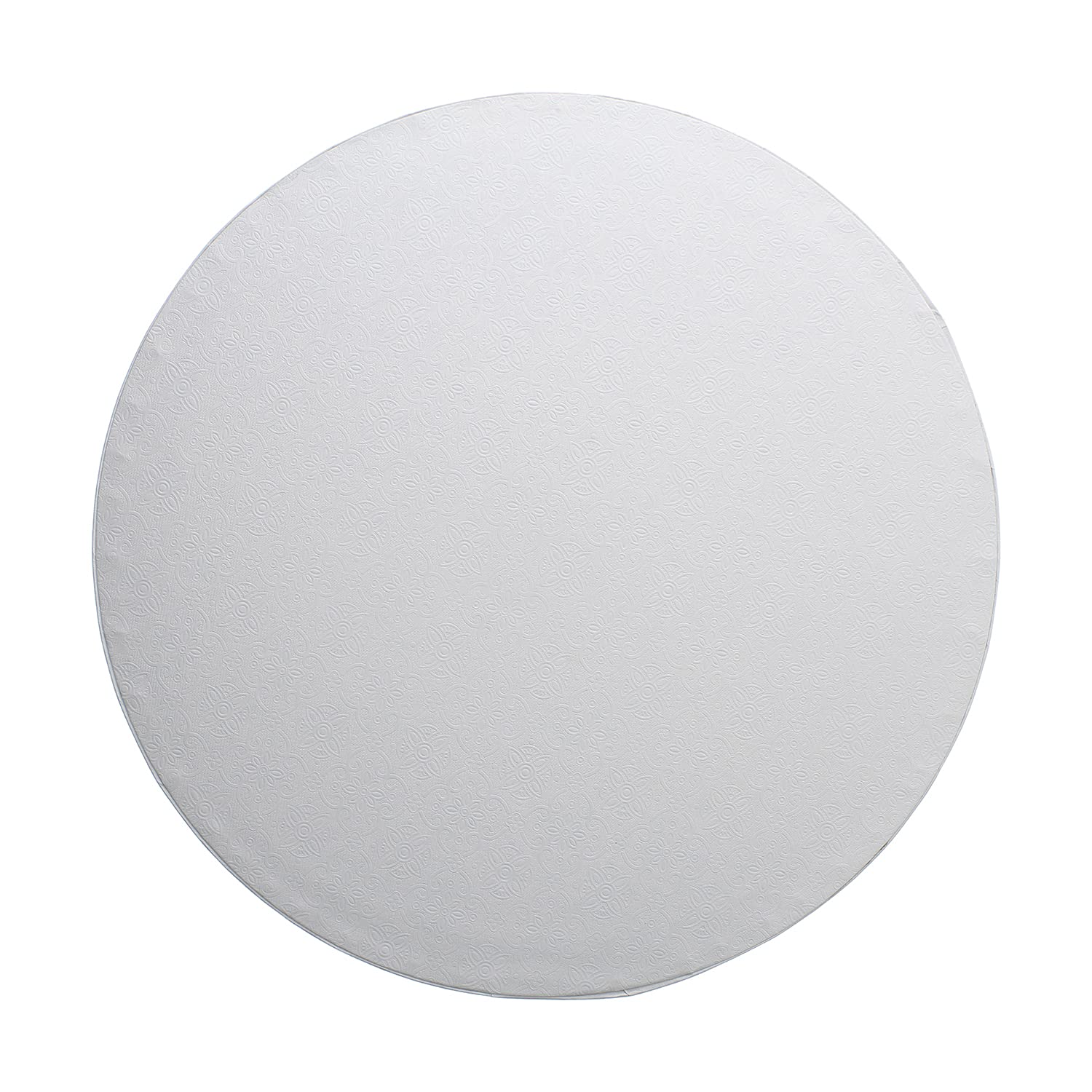 Movingshoot Spec101 Round Cake Drums, 12 Inch - 12Pk White Cake Drum Boards With 1/2-Inch Thick Smooth-Edges
