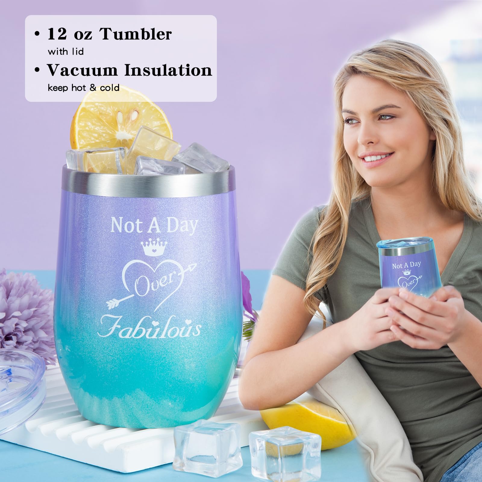 Birthday Gifts for Women,Blue Gift Basket for Women Friendship Gift Relaxing Gift Set,Best Friend Gift Unique Gift Ideas for Wom