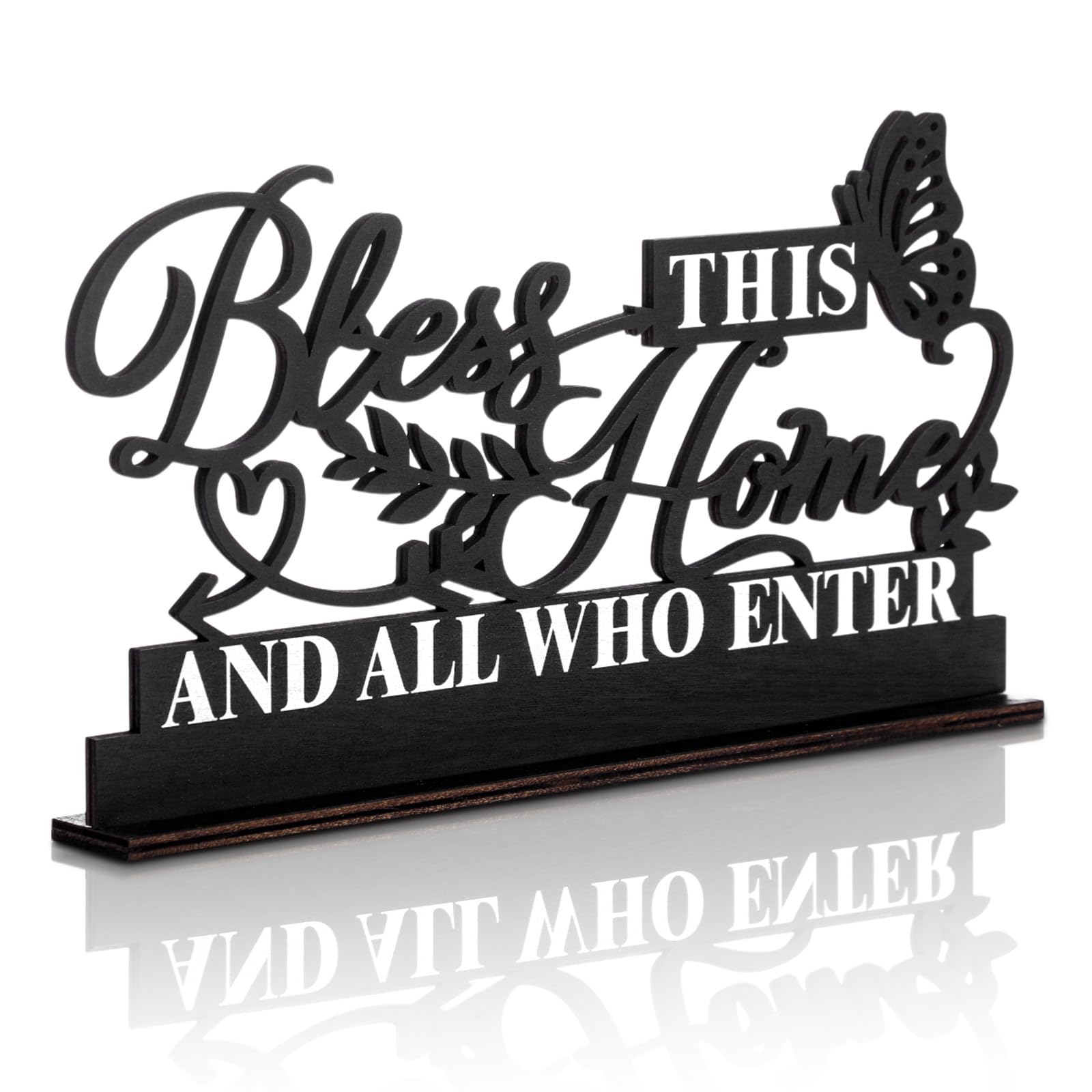 Jetec Inspirational Table Art with God All Things Are Possible Positive Sign Home Table Decoration, Motivational Centerpieces Le