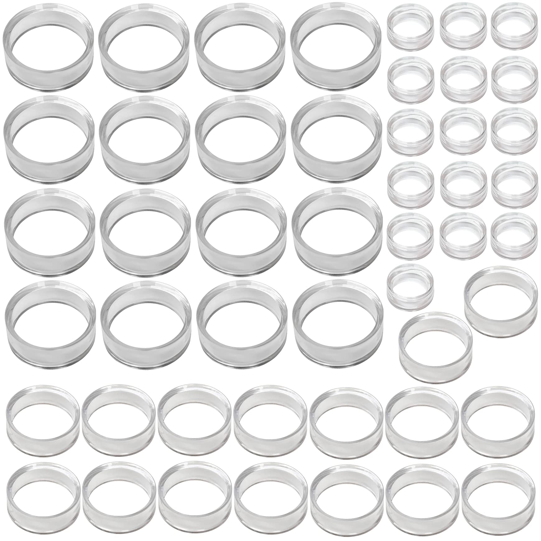 (48 Pack) Baseball Display Stand,Spheres Holder, Clear Baseball Ring, Sphere Stand,Round Display Stand for Golf Ball, Baseball, 