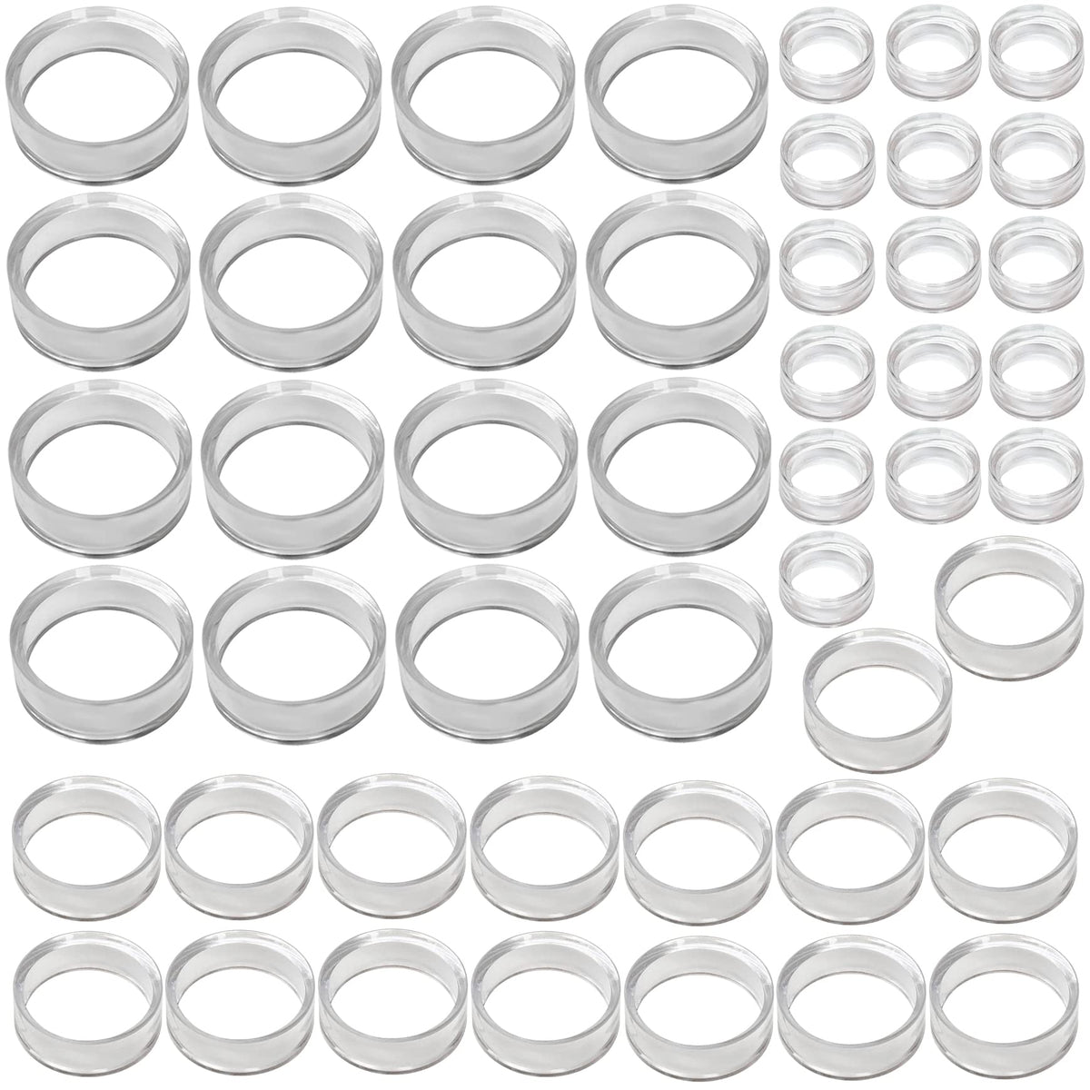 (48 Pack) Baseball Display Stand,Spheres Holder, Clear Baseball Ring ...