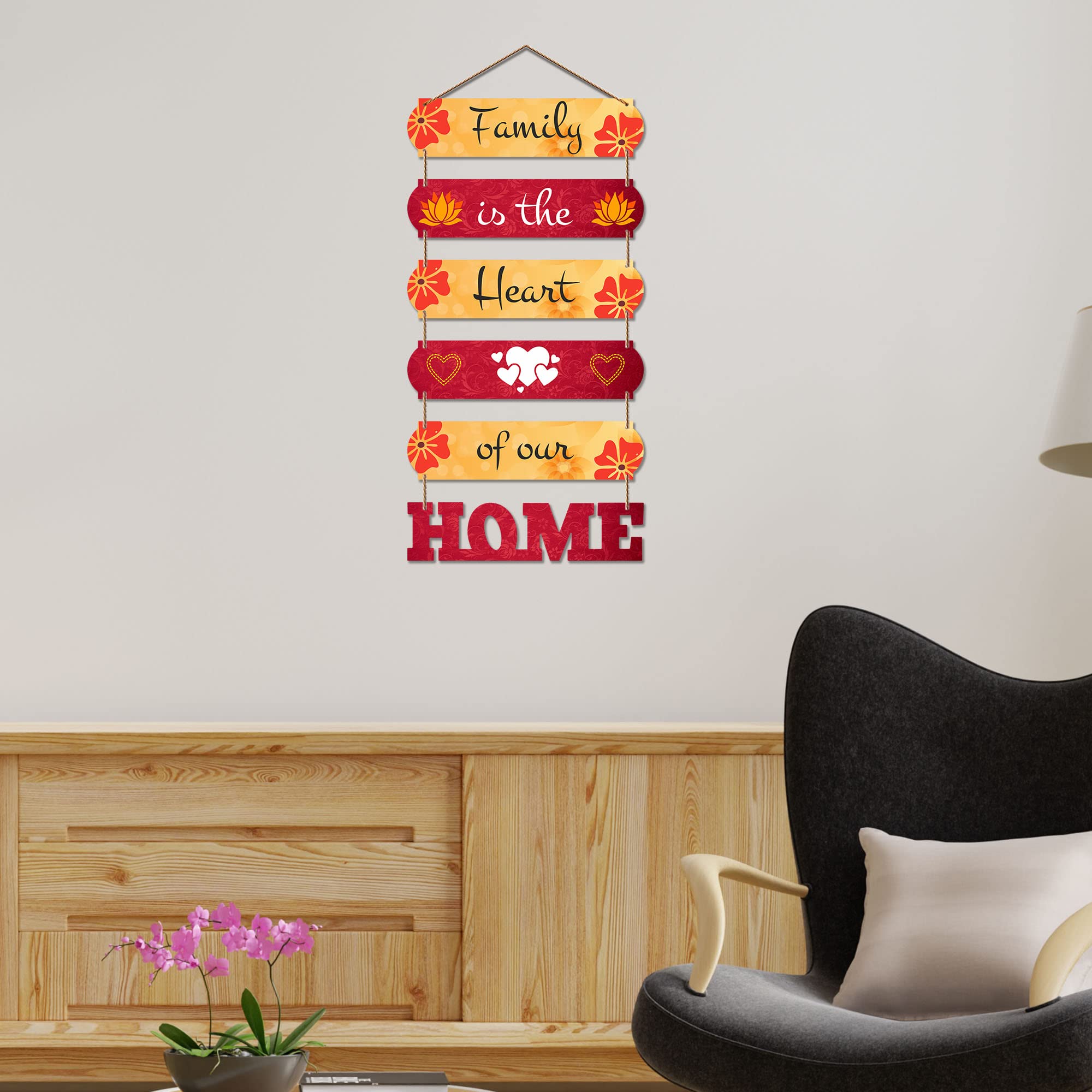 Artvibes Famlily Quote Decorative Wall Art Wooden Wall Hanger for Living Room | Bedroom | Gift | Wall Hangings for Home Decorati