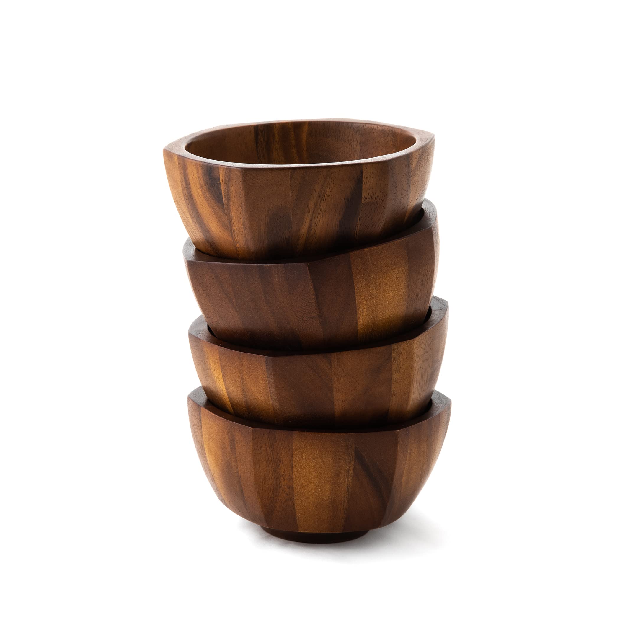 Nambe Rivet Individual Salad Bowls | Set Of 4 | Serve Pasta, Condiments, Dip, Fruit, Sauce, Nuts, Olives, And Salsa | Vegetable