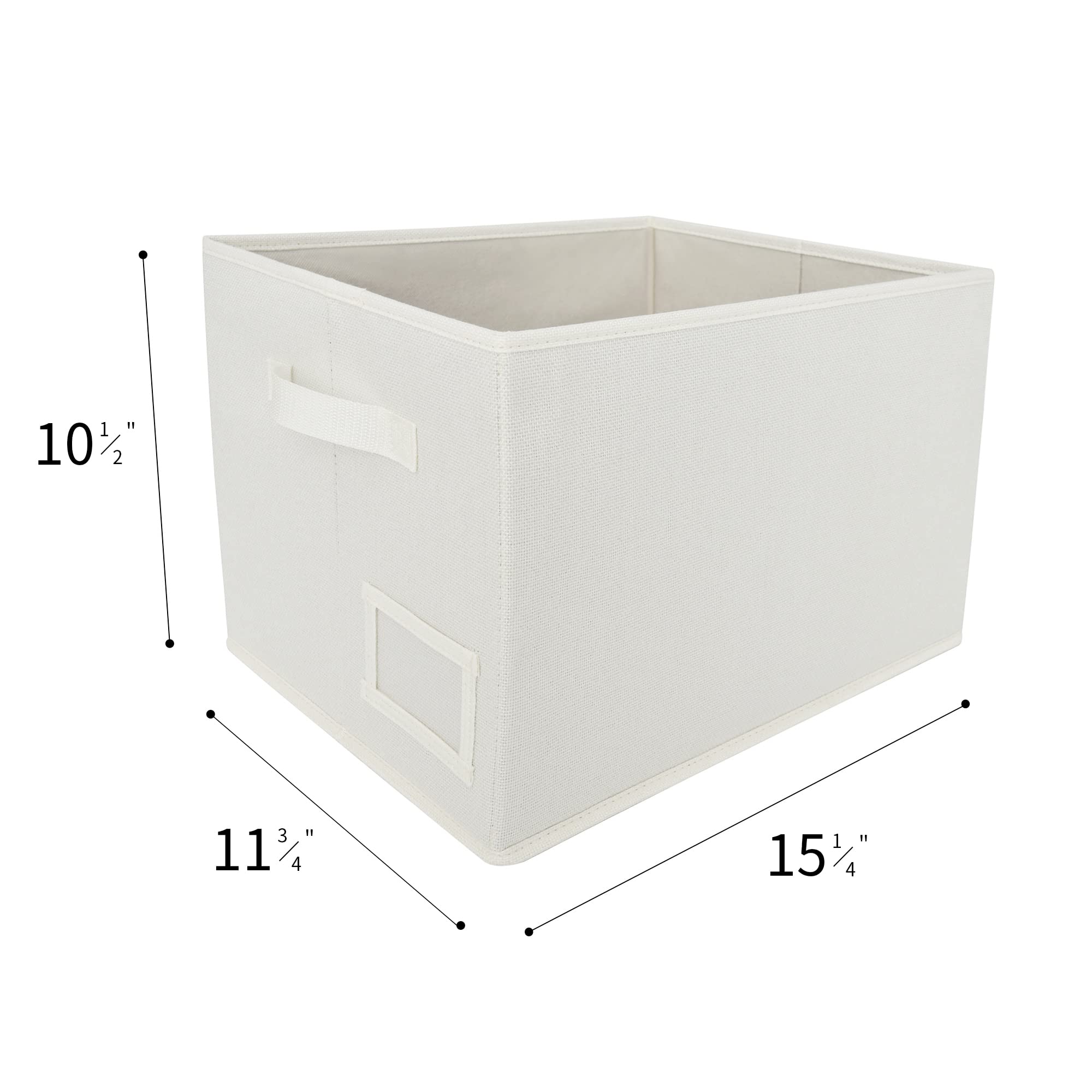 Granny Says Cloth Storage Bin With Label Holder, Closet Organizers And Storage Shelves, Sweater Storage Boxes For Closet Room, S