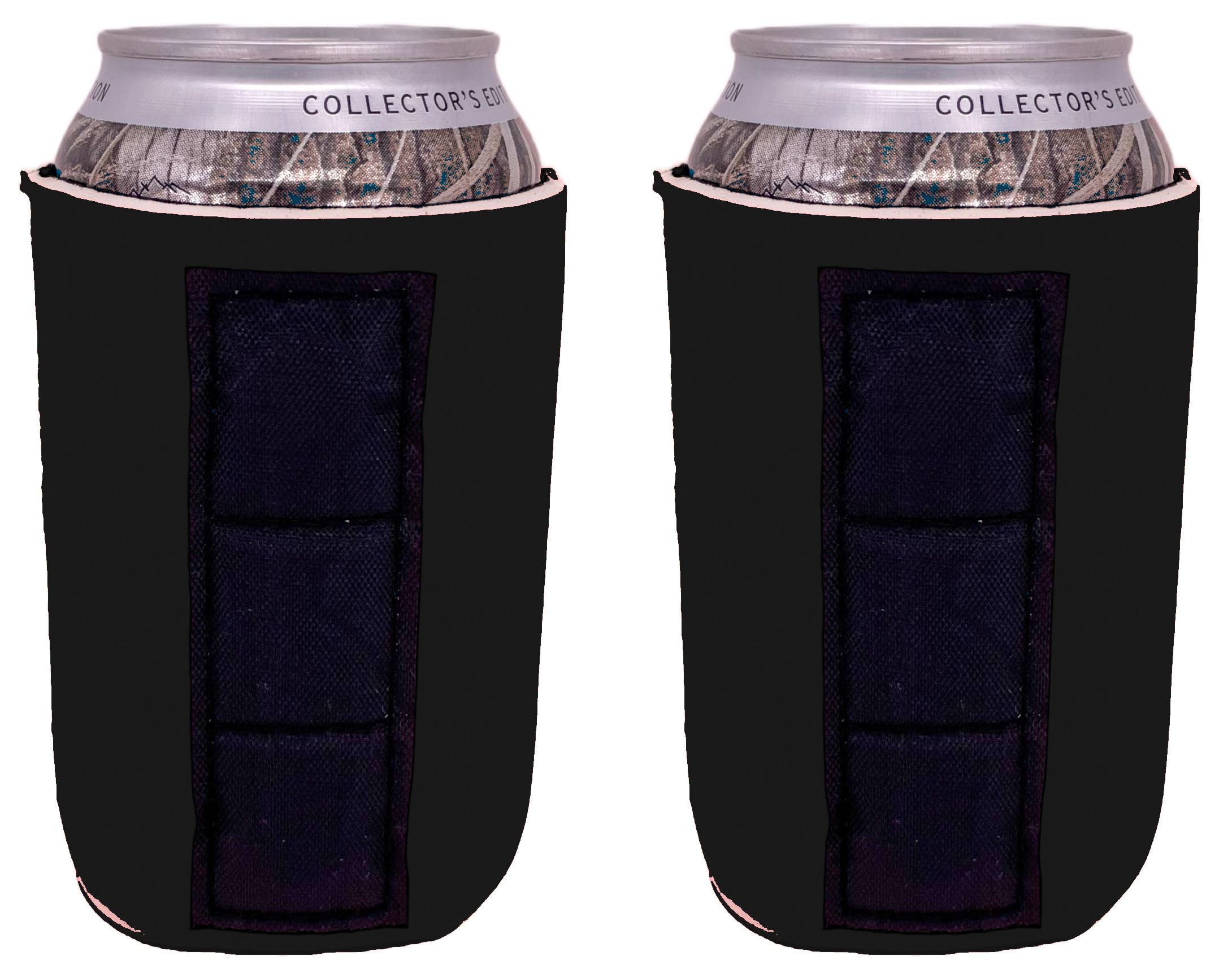 Blank Magnetic Can Coolie (2 Pack, Black)
