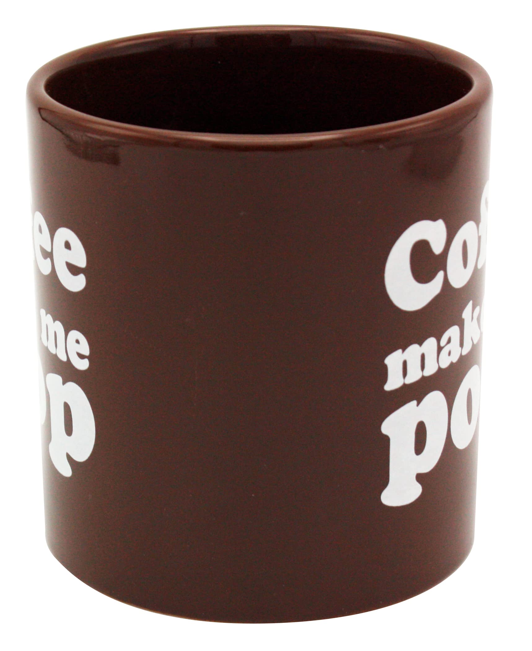 Island Dogs Makes Me Poop Coffee Mug, 1 Count (Pack Of 1), Brown, 22 Ounces