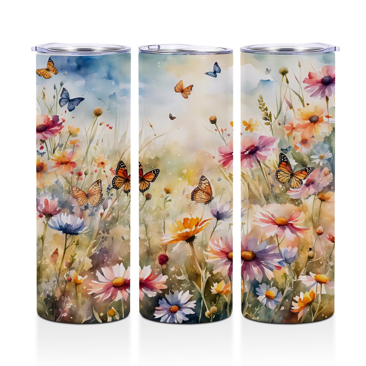 20 oz Skinny Tumbler Stainless Steel Slim Insulated Tumblers Straight Water Bottle Coffee Mug Thermal Travel Cup with Lid, Chris