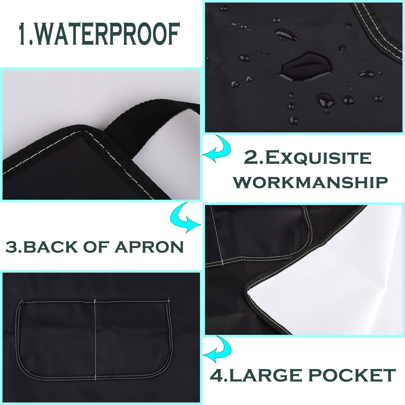 Levlo Funny Rottweiler Apron A Kitchen Is Not Complete Without A Rottweiler At Your Feet Kitchen Apron For Dog Dad Mom(Without A