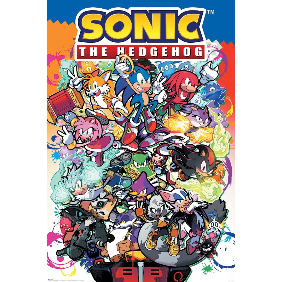 Pyramid International Sonic The Hedgehog Poster Sonic Comic Characters