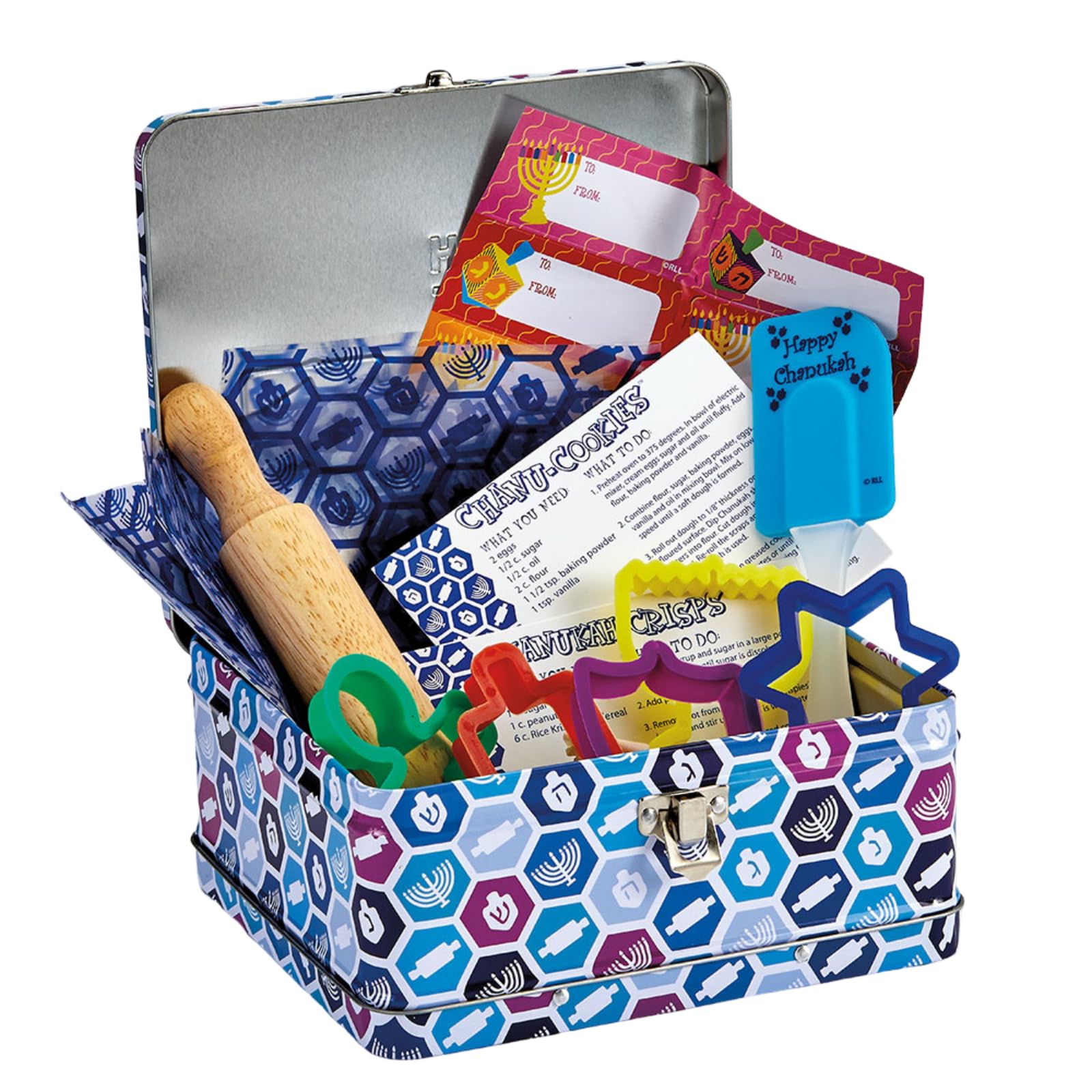 Rite Lite Chanukah Baking Set In Collectible Tin Hannukah