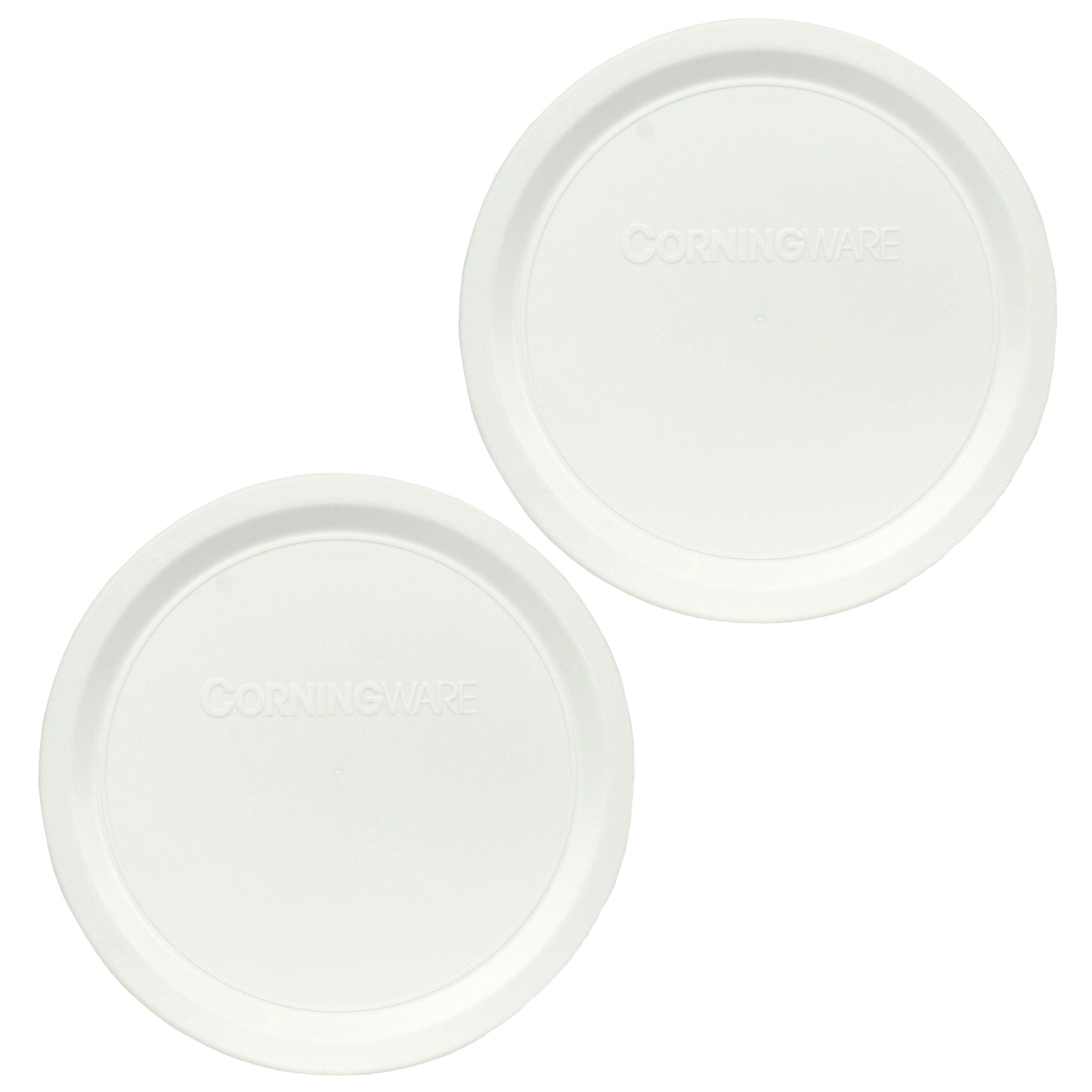 Corningware F-16-Pc French White 16 Ounce Plastic Replacement Lid - 2 Pack