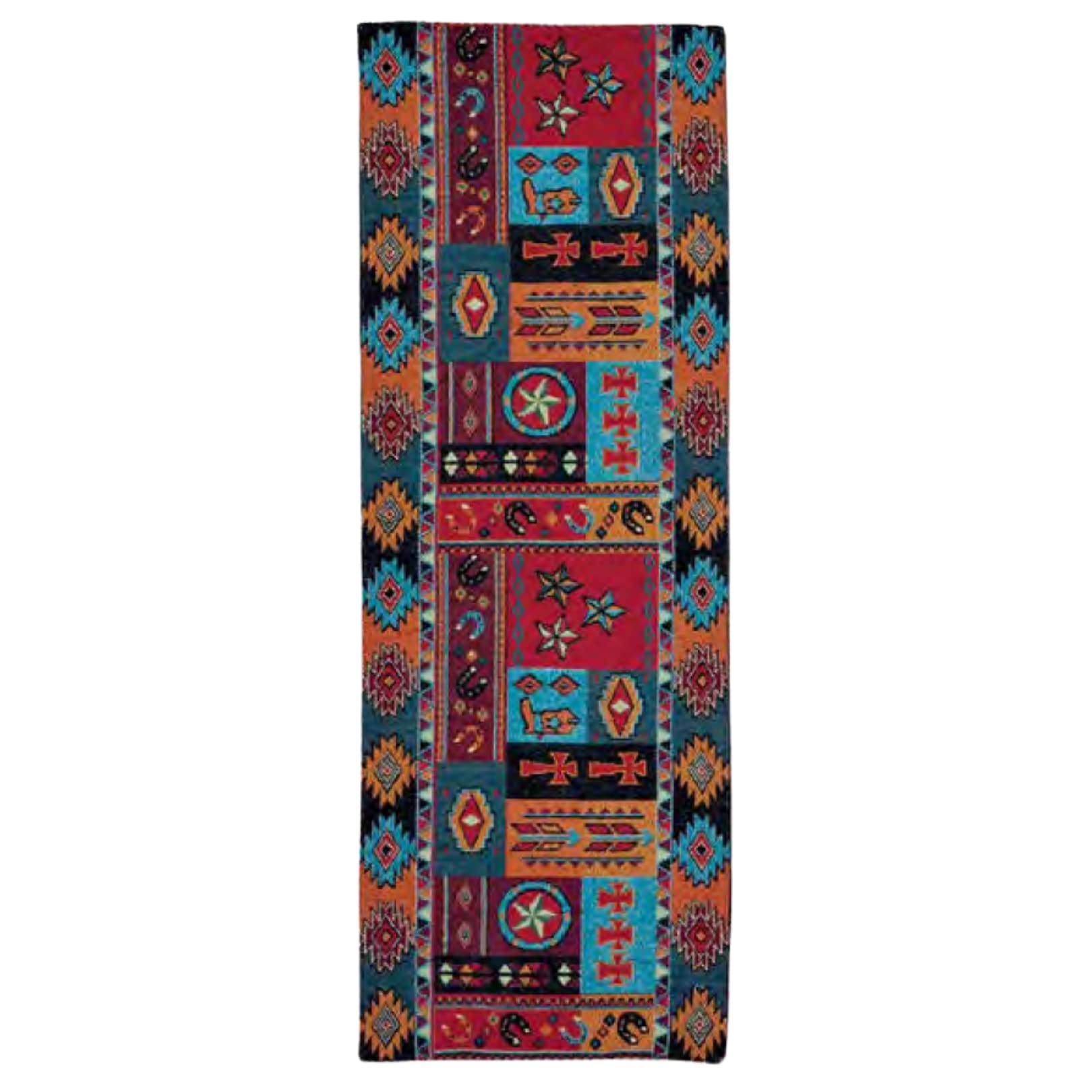 Kinara Western Life Table Runner - Southwestern Native American Design - Beautiful And Unique Pattern - Fine Weaving 12.25X72 In