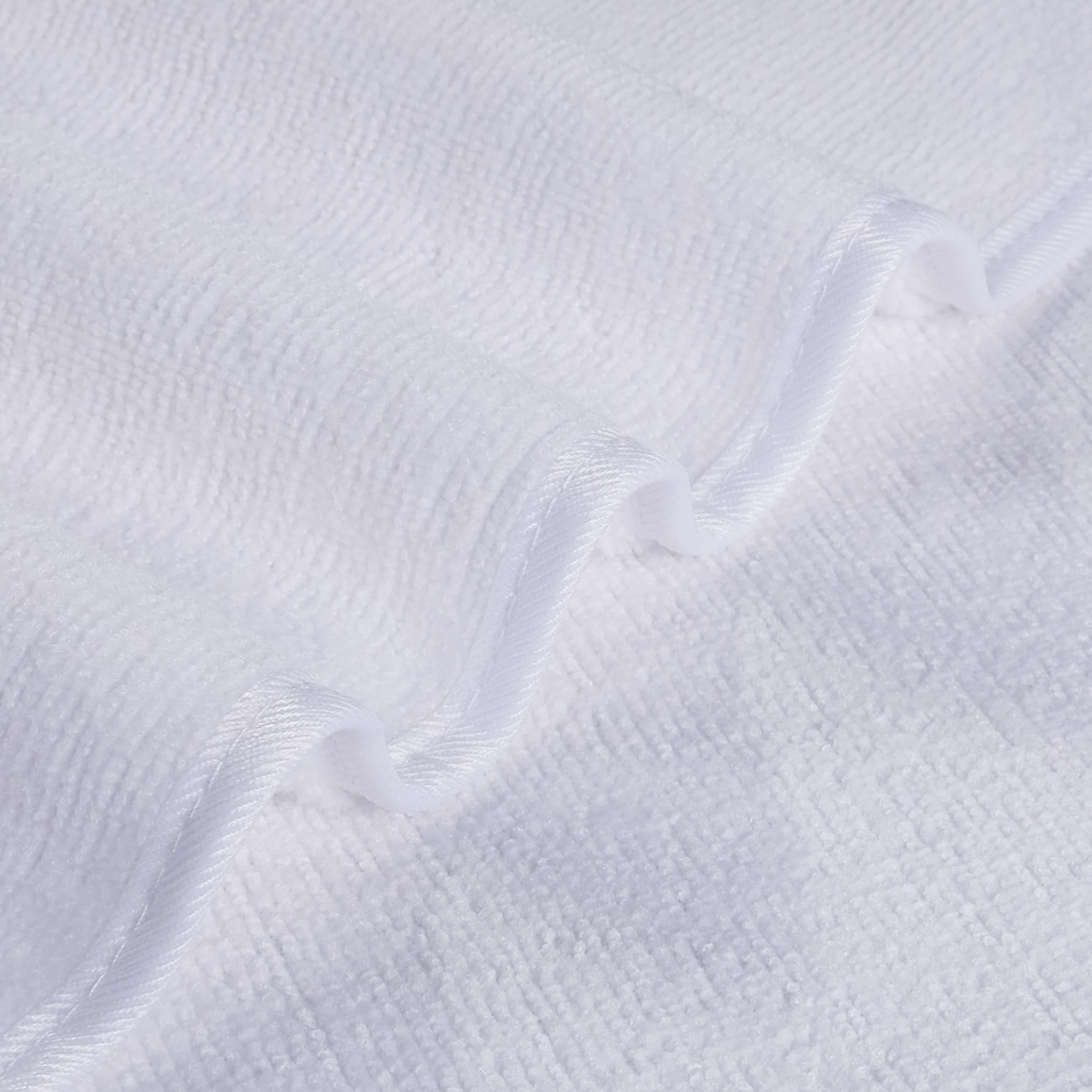 Polyte Quick Dry Lint Free Microfiber Hand Towel, 16 X 30 In, Set Of 4 (White)