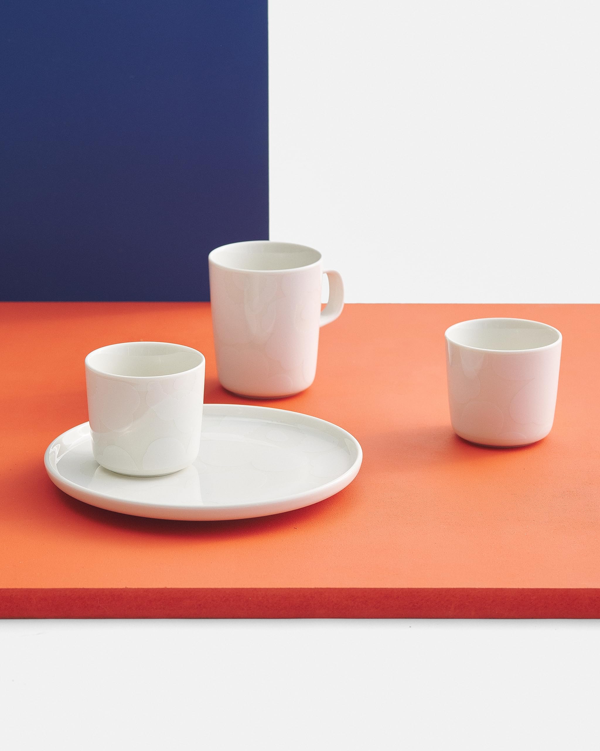 Marimekko Oiva Unikko Large Mug - Refine Your Kitchen D  Cor With Our Iconic White Stoneware - Stylish Porcelain Coffee Mugs To