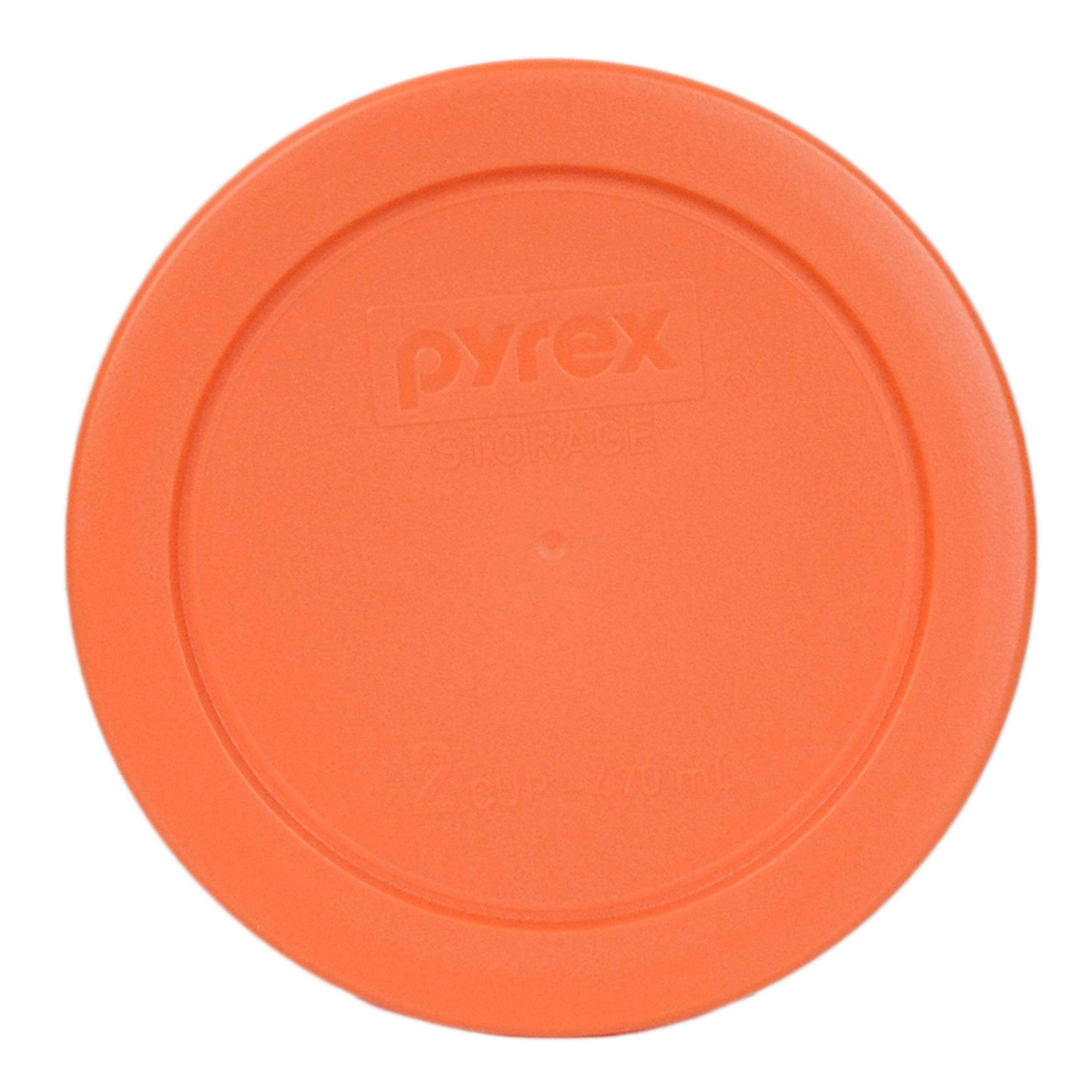 Pyrex Orange 2Cup 4.5 Round Storage Cover 7200PC for Glass Bowls  Single Lid