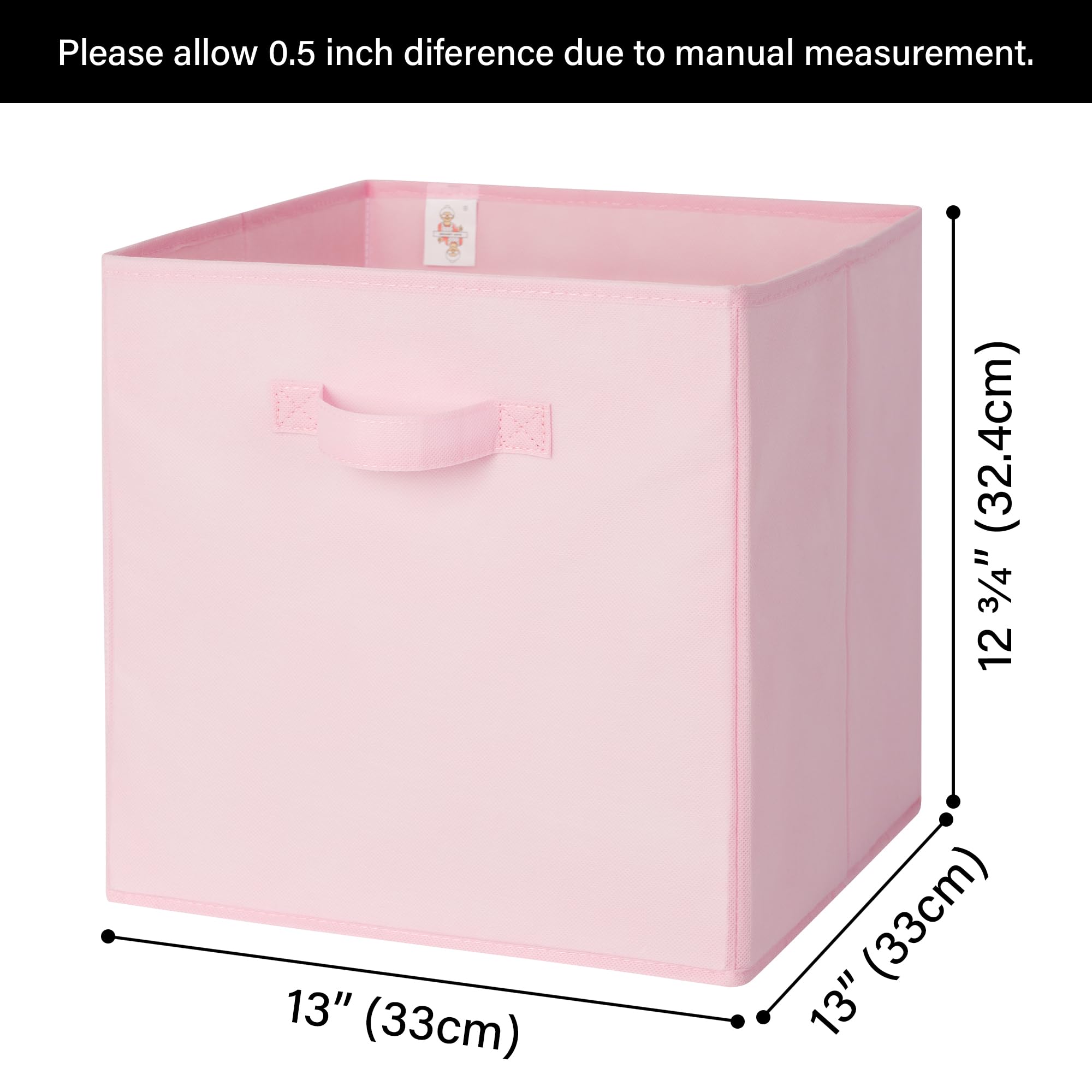 Granny Says Cube Storage, 13X13 Cube Storage Organizer Bins, Collapsible Storage Bins With Handle, Closet Storage Bins, Baskets