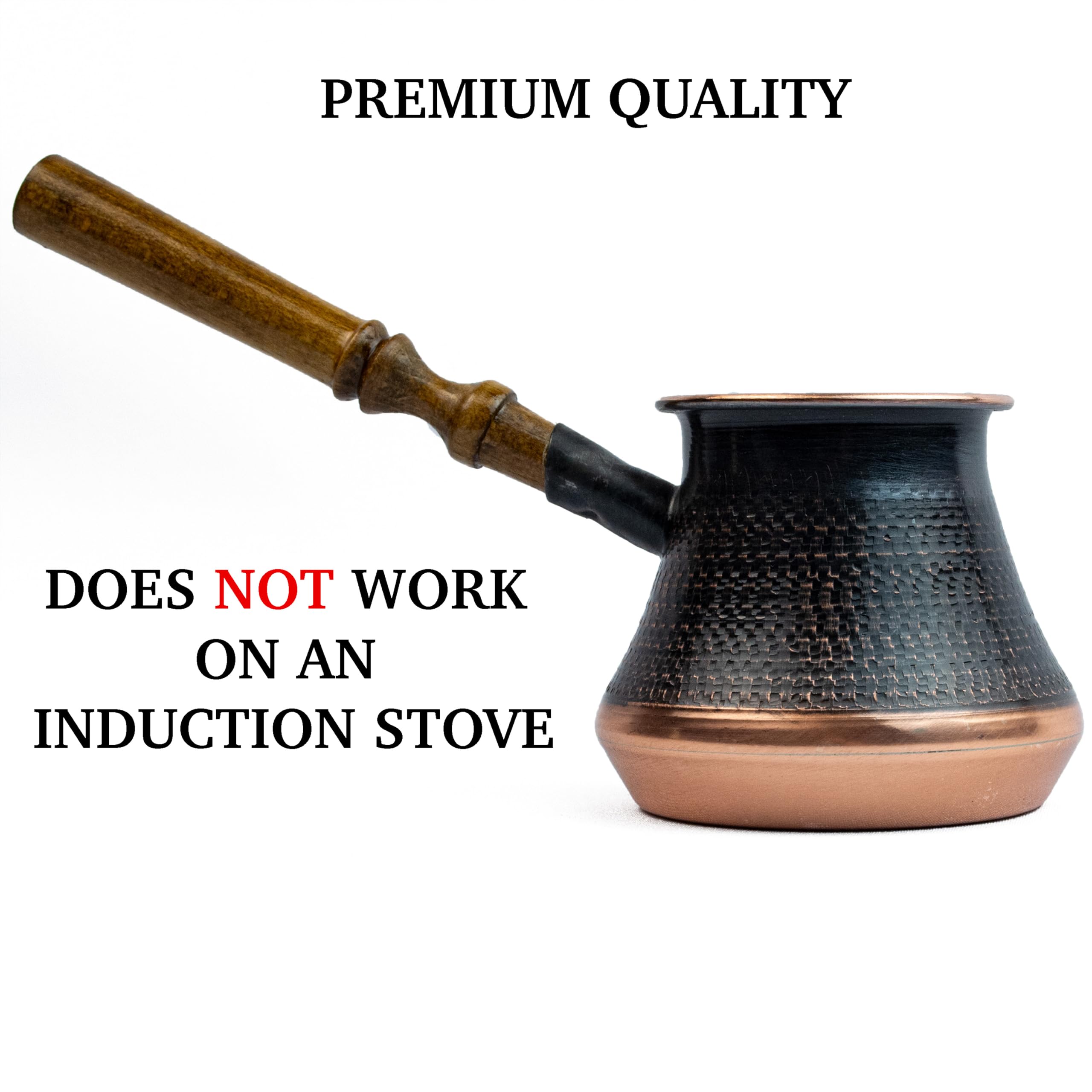 Handmade Coffee Pot Maker 7 Fl Oz Copper Armenian Jazva Ararat Turkish Arabic Greek Cezve Jezve Ibrik Turka Jazzve Jazve Wooden