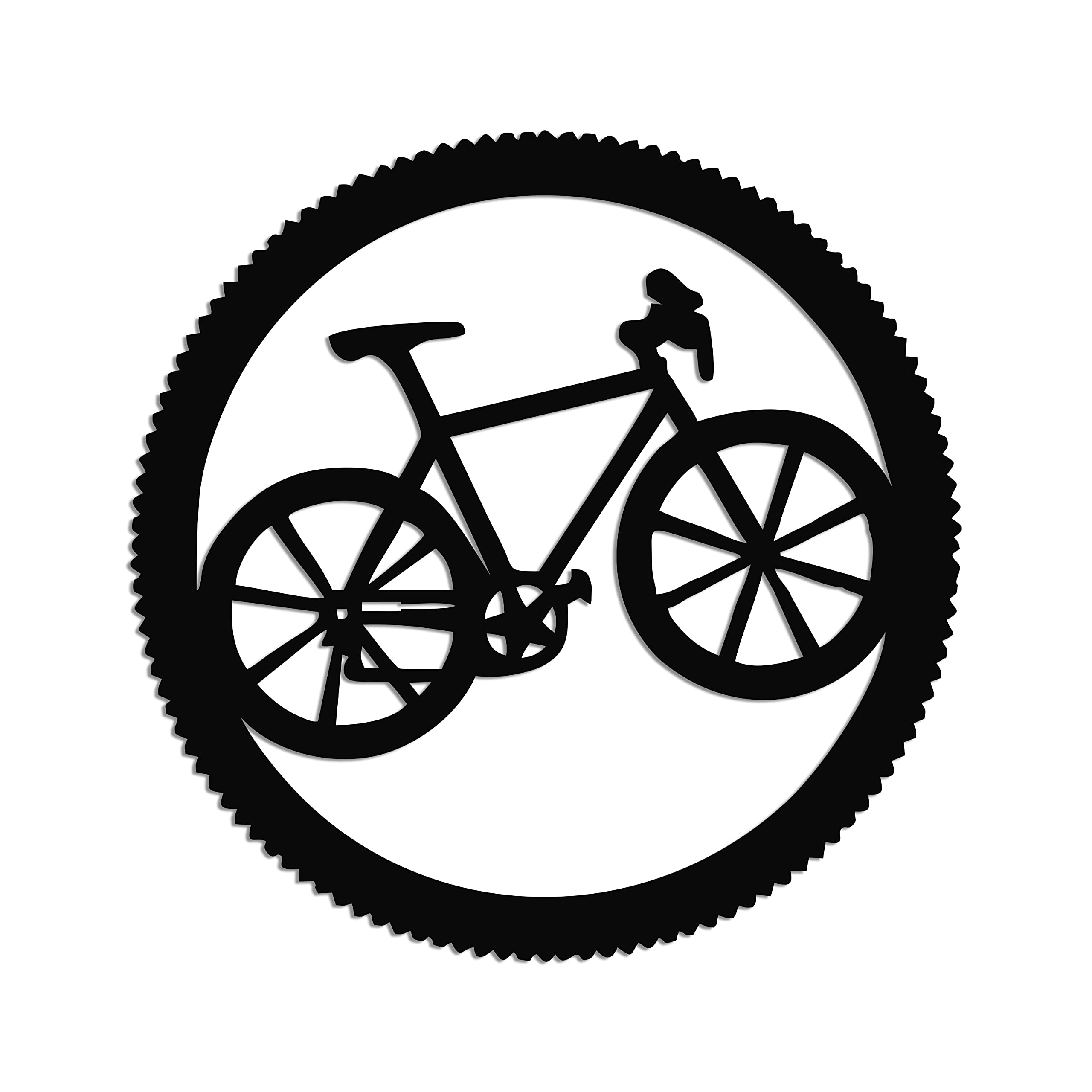 DEKADRON Metal Bike Wall Art, Cyclist Gift, Biker Art, Bicycle Wall Art, Metal Wall Decor, Home Decoration, Bedroom Living Room 